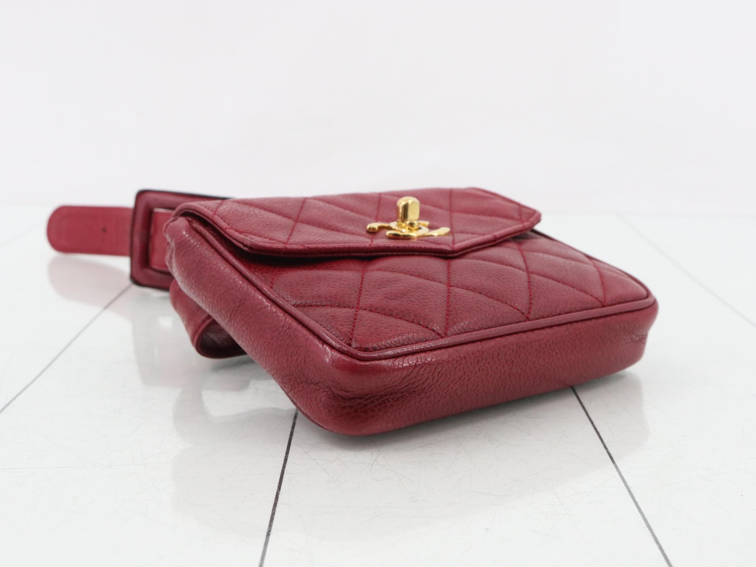 Caviar Skin Coco Mark 2-Way Waist Bag — view 5