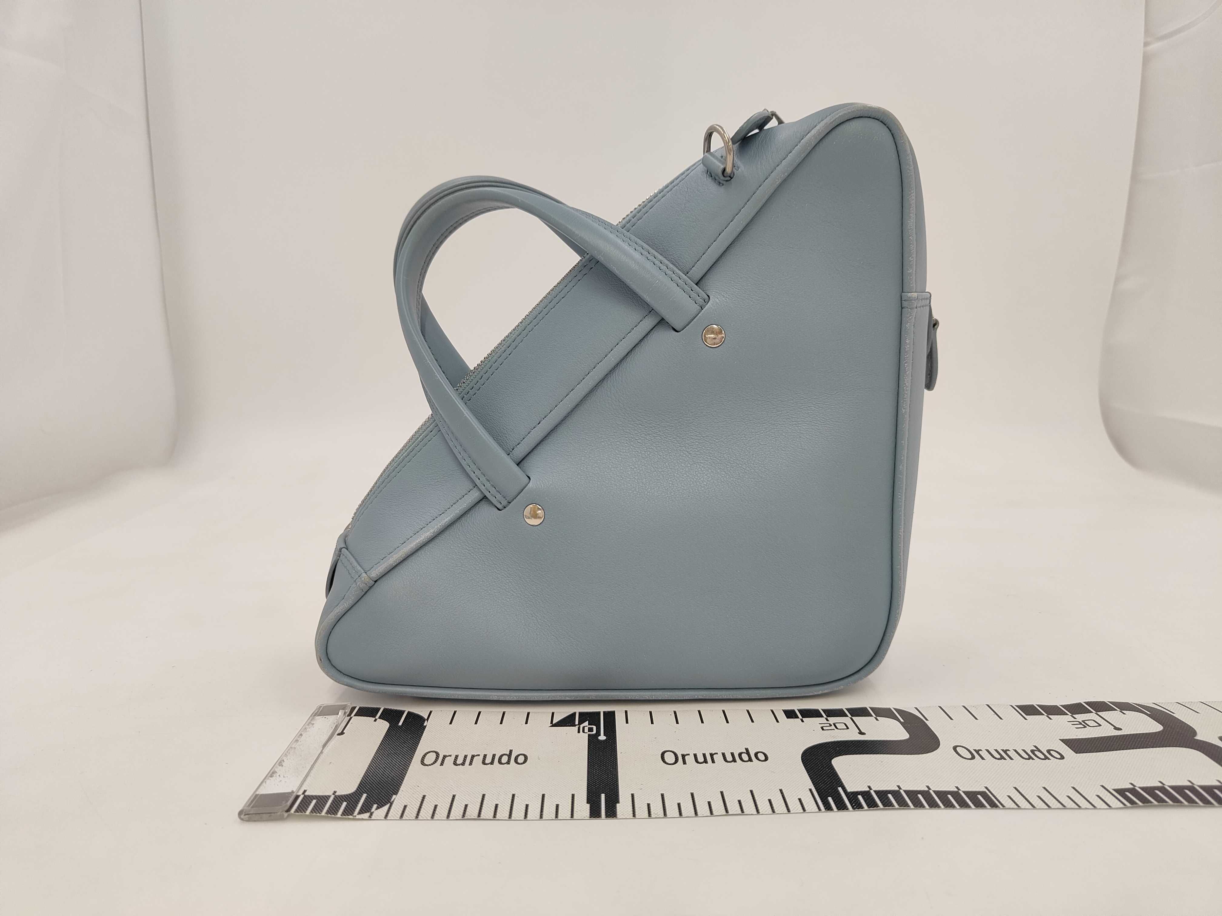 476975 Triangle Saffiano Leather 2-way Shoulder Handbag — view 2