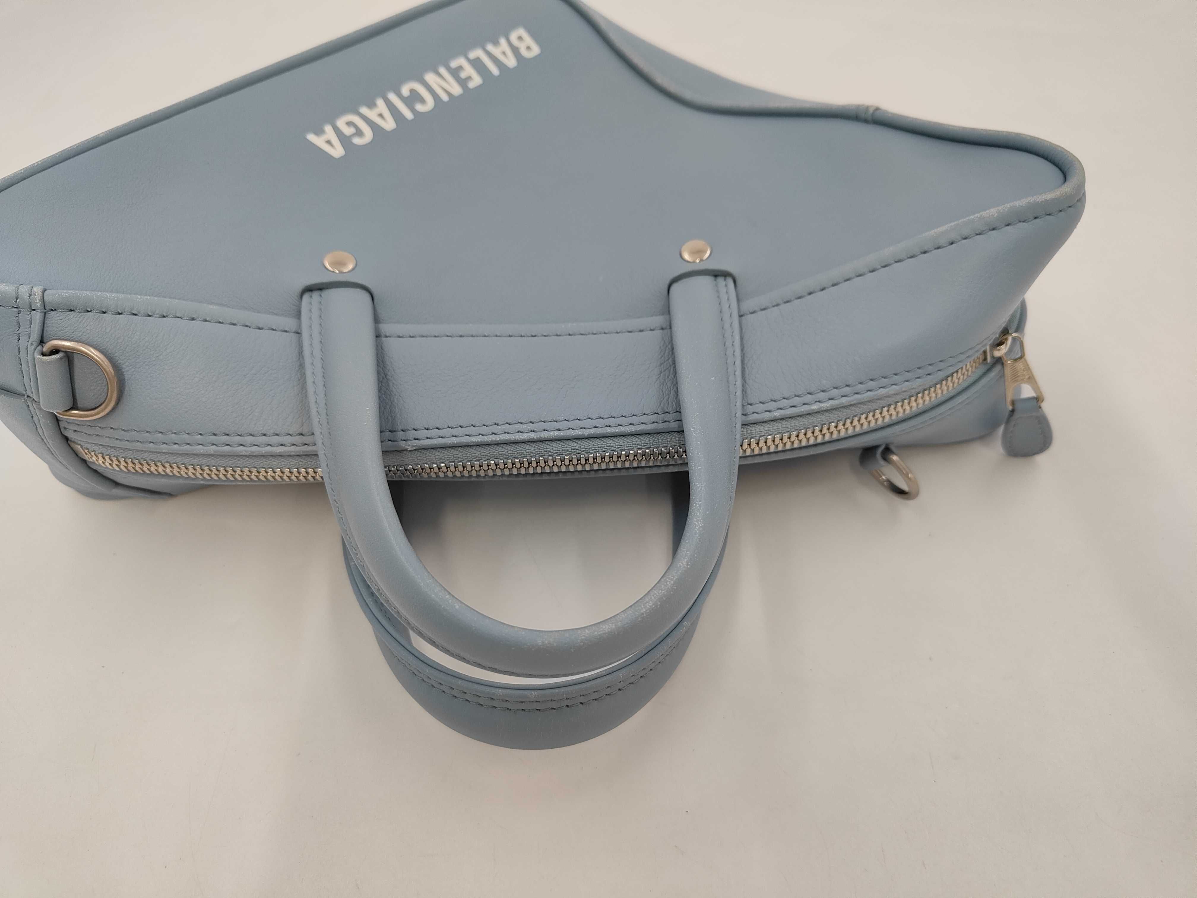 476975 Triangle Saffiano Leather 2-way Shoulder Handbag — view 11