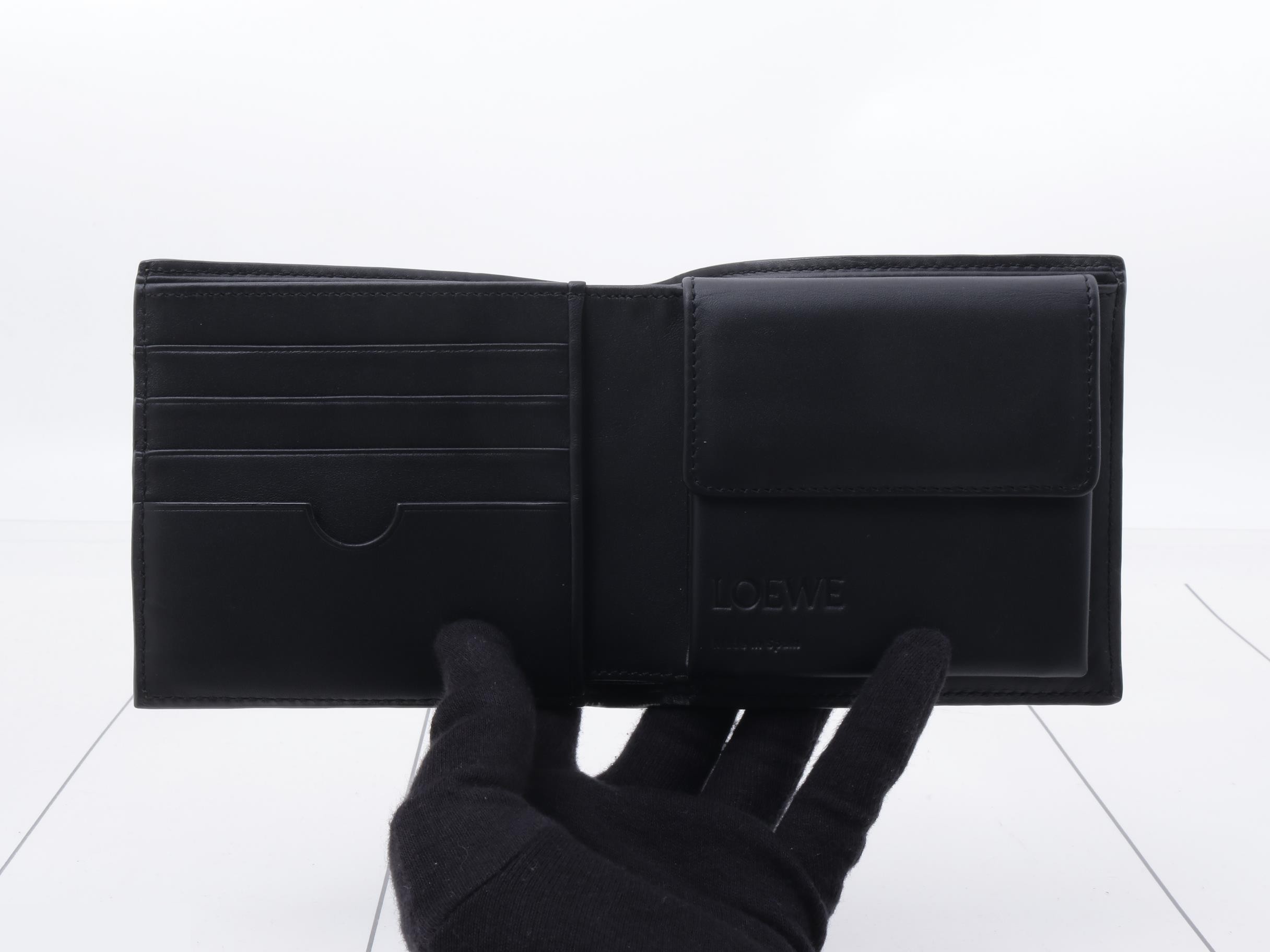 Anagram bi-fold wallet, unused, stored, gray. — view 4