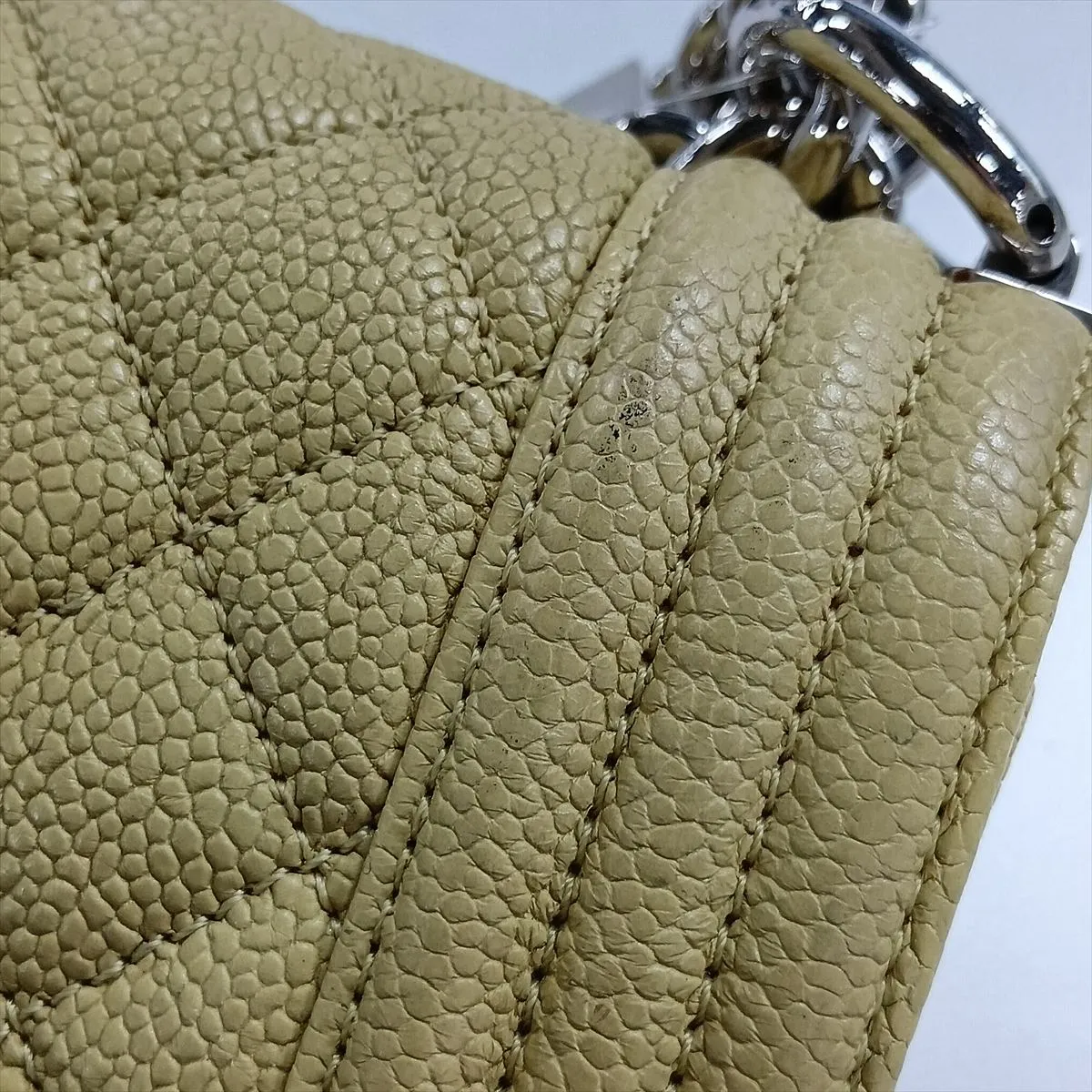 Boy Chanel 20 Small Caviar Skin Chain Shoulder Bag, Green, Silver Hardware, 25108456, Serial Number , A67085 — view 12