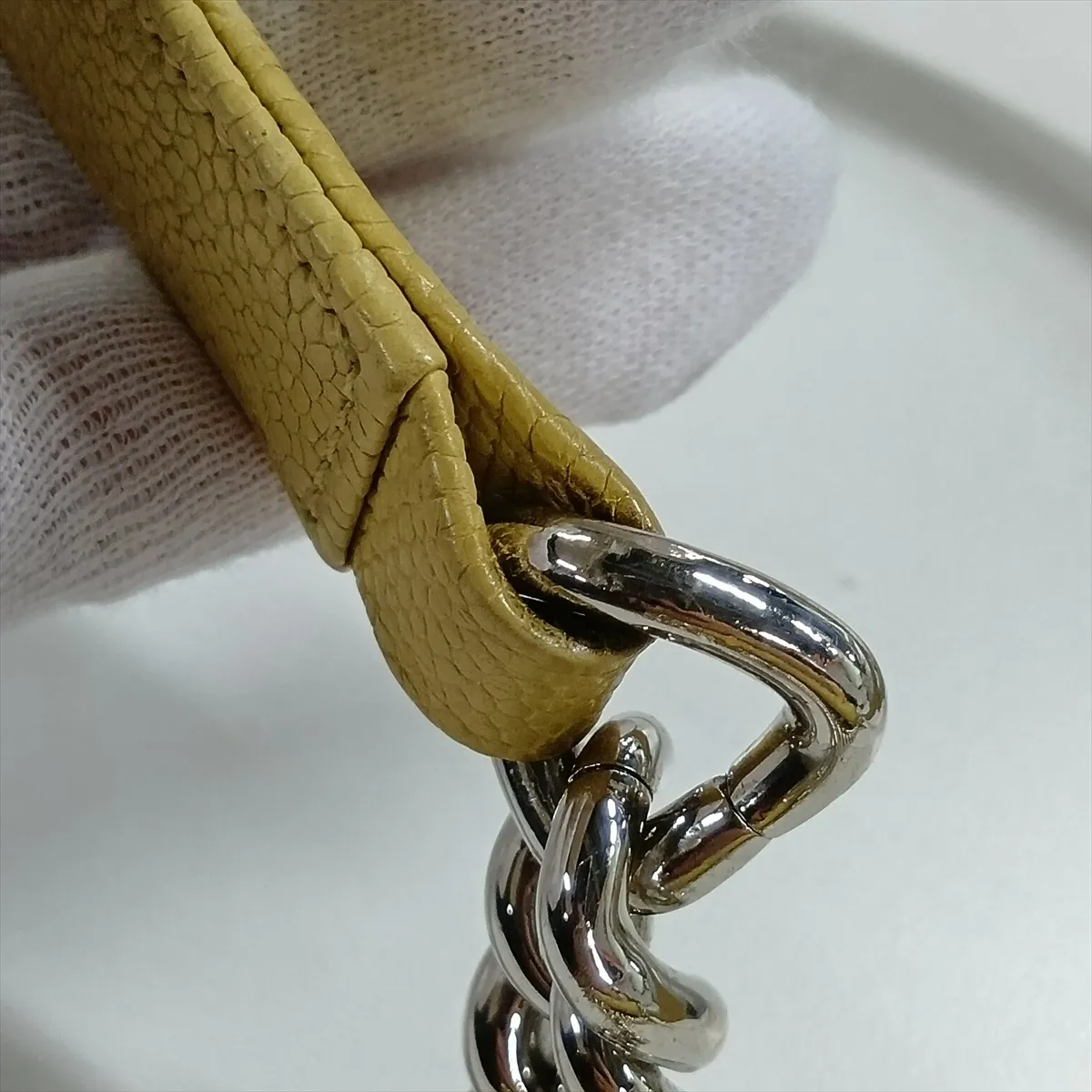 Boy Chanel 20 Small Caviar Skin Chain Shoulder Bag, Green, Silver Hardware, 25108456, Serial Number , A67085 — view 13