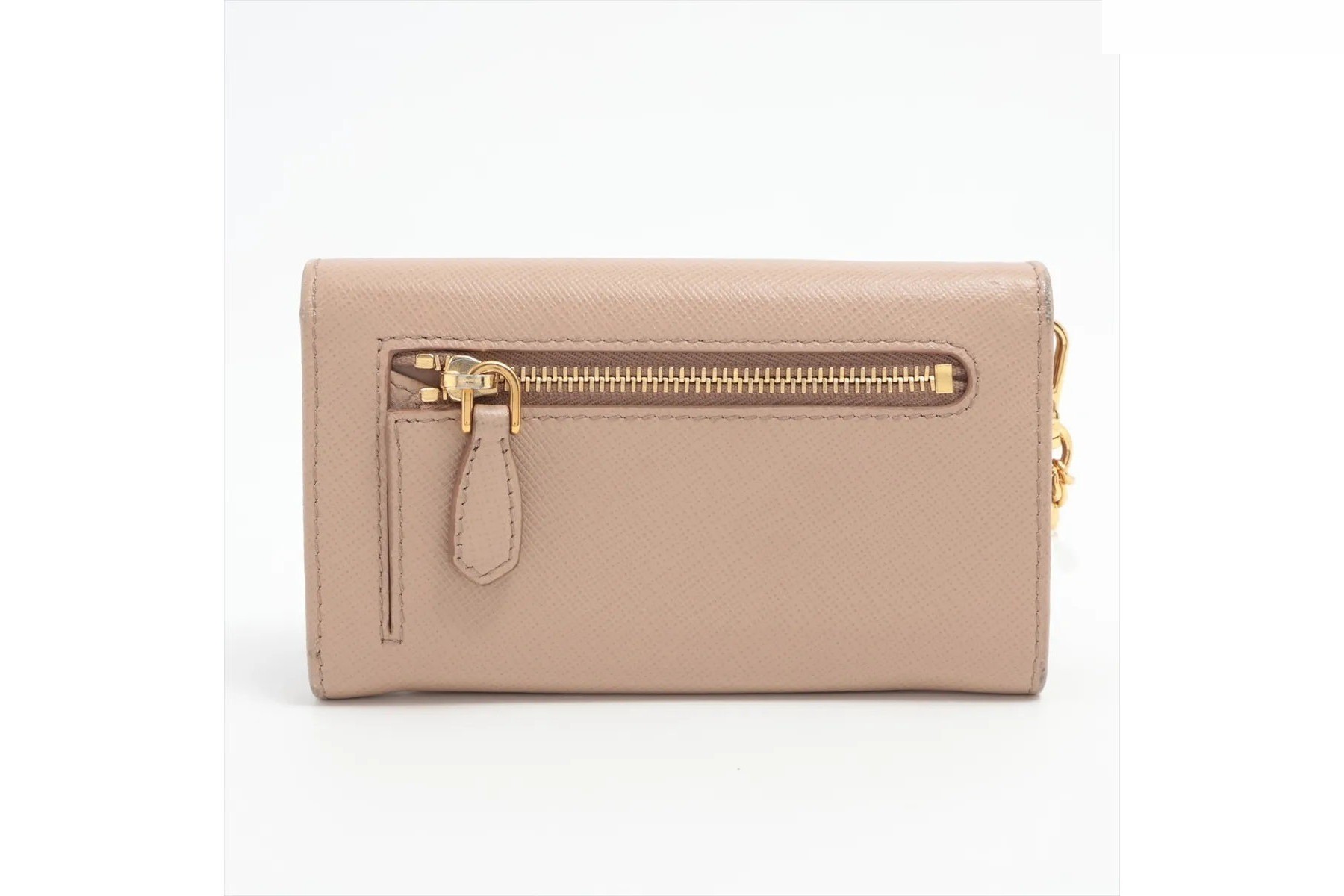 Saffiano leather coin case, coin purse, compact wallet — view 2