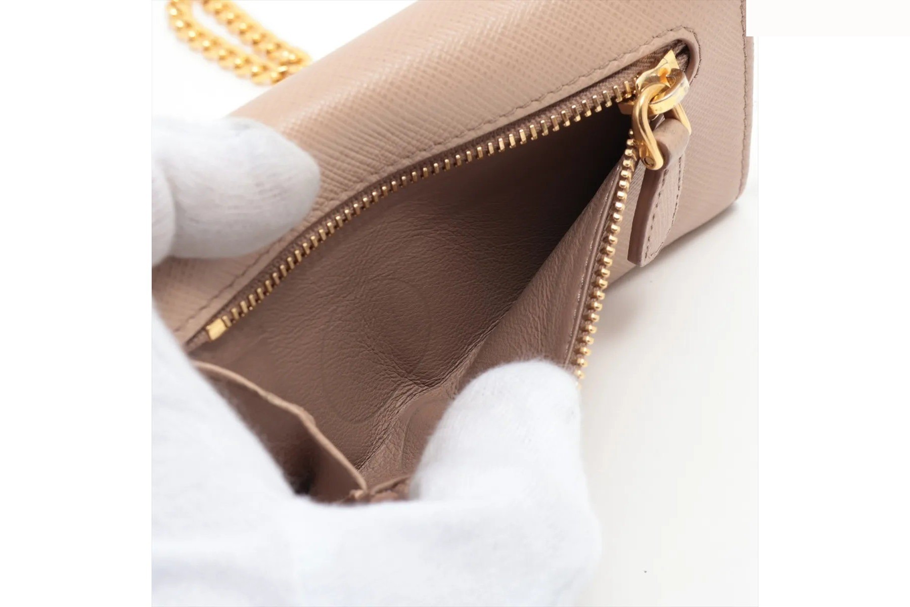 Saffiano leather coin case, coin purse, compact wallet — view 6