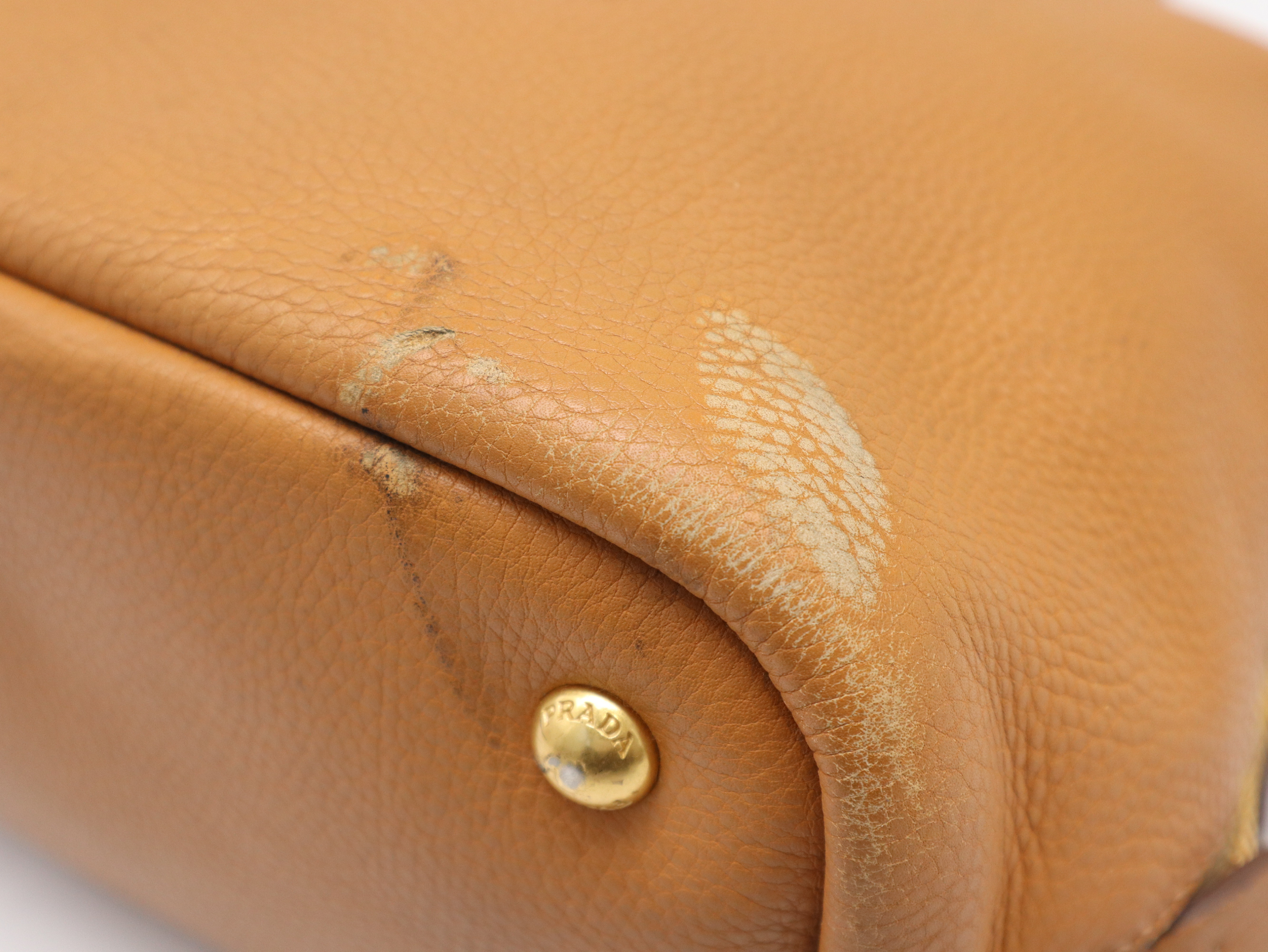 Leather Side-Zip Brown Tote Bag — view 9