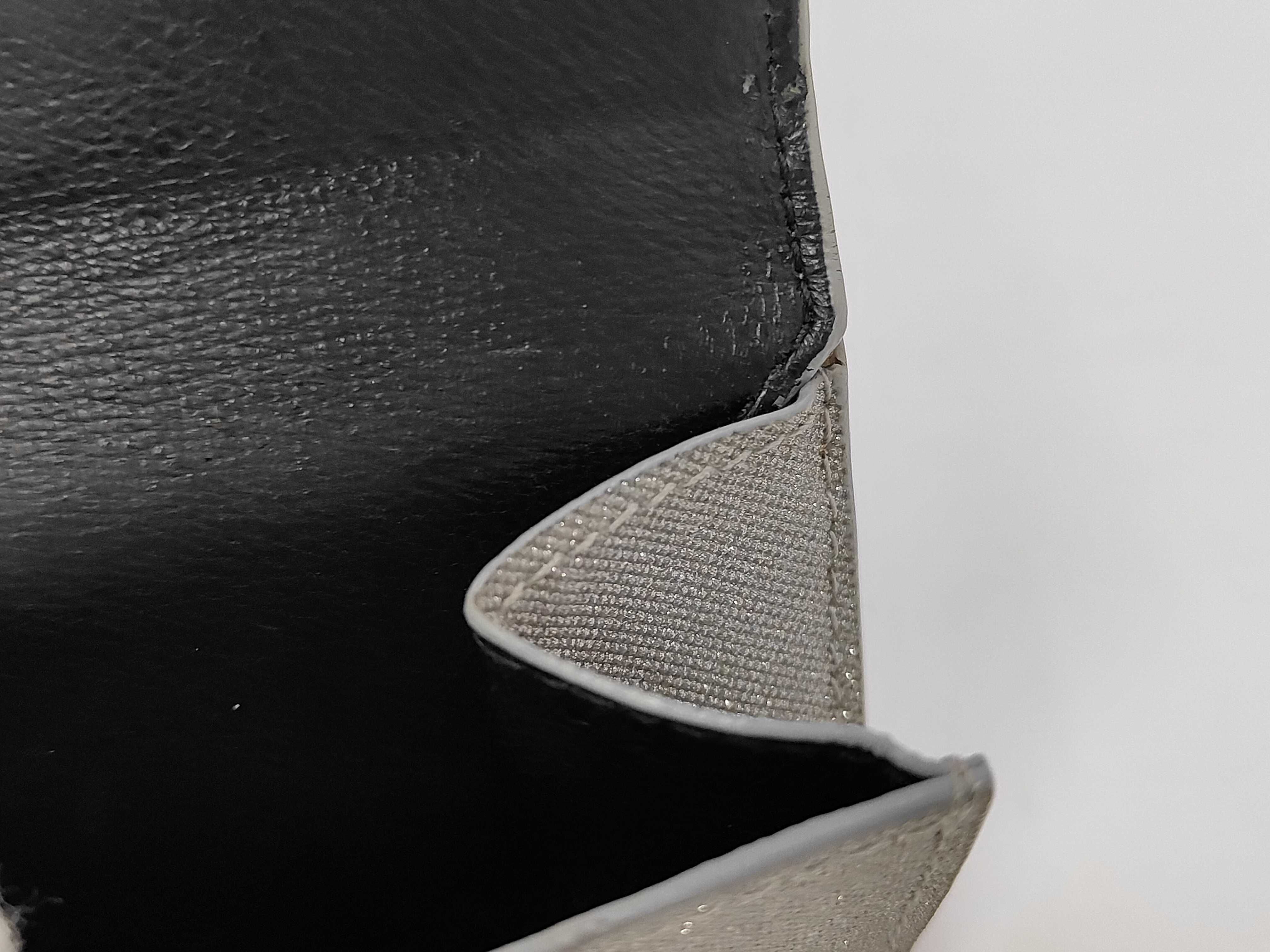 Tri-fold Wallet Leather Gray Glitter Wallet — view 5