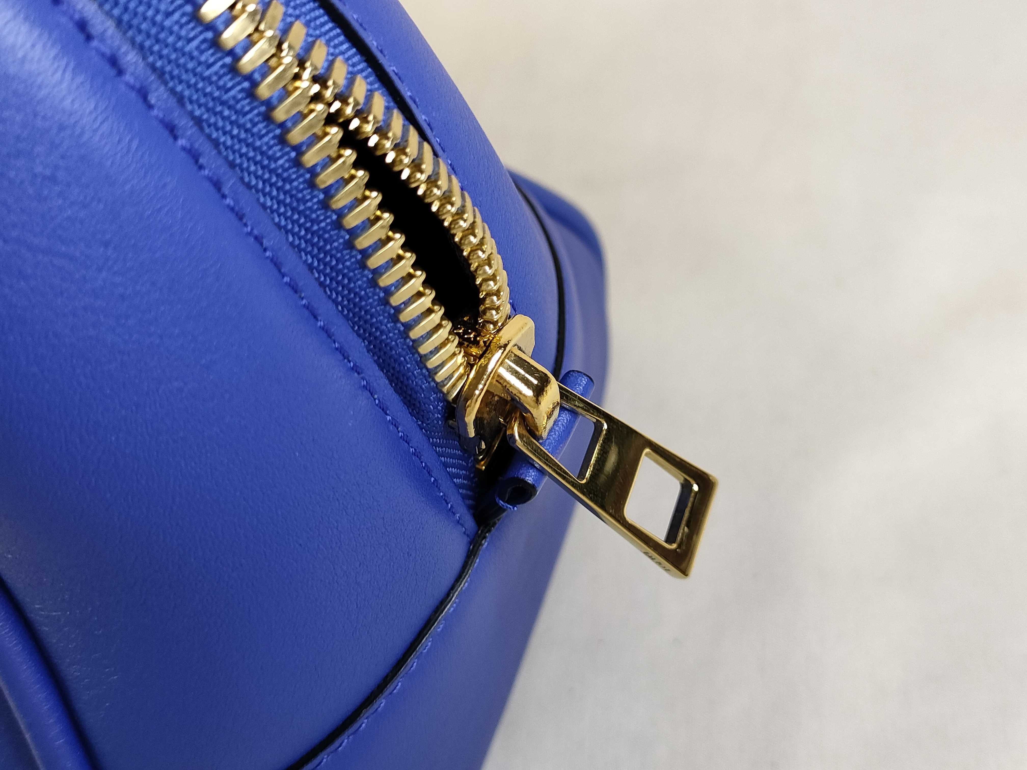 Amazona Leather Bag, Blue Handbag — view 14