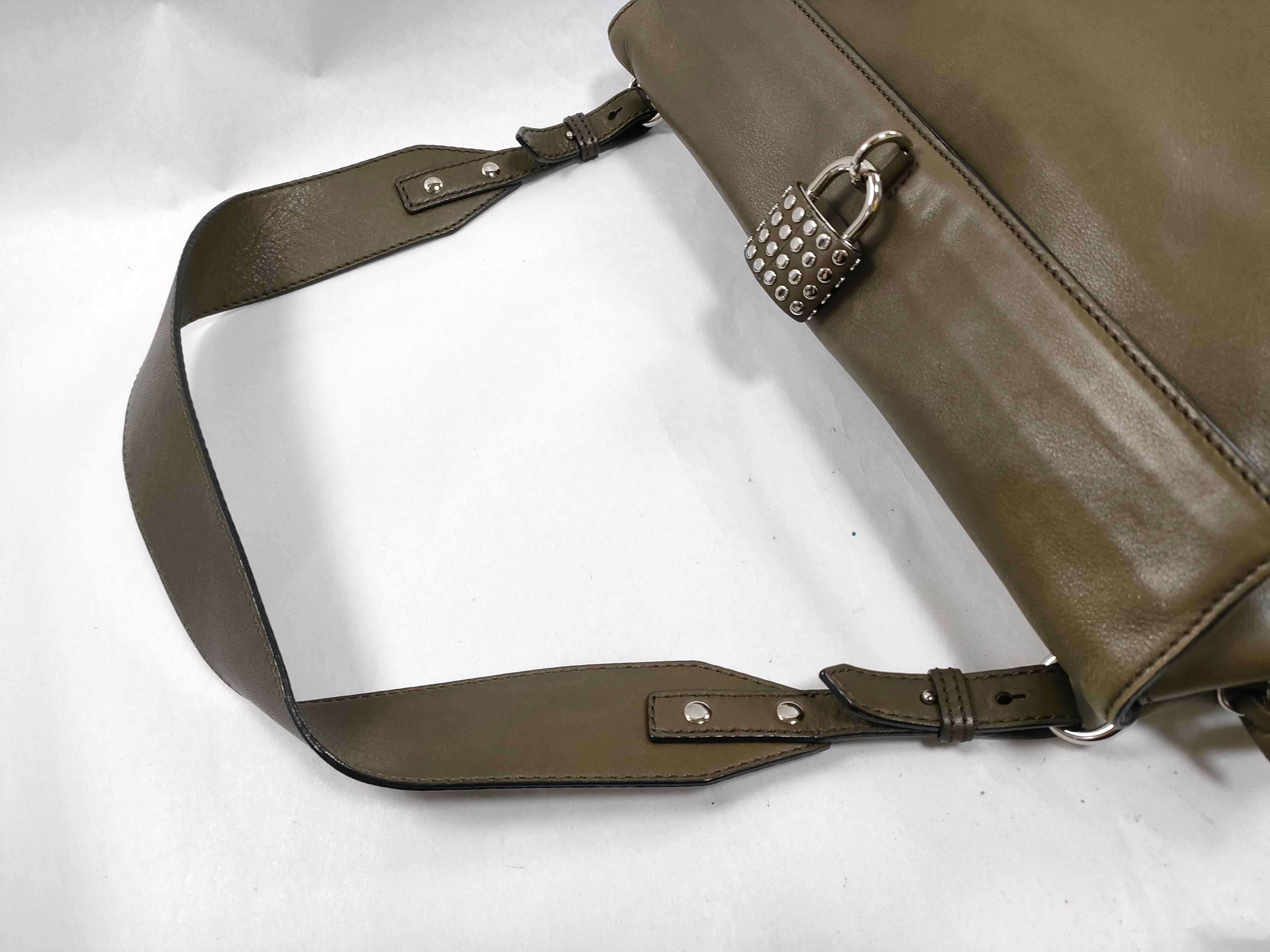 Leather Studded Shoulder Bag — view 3