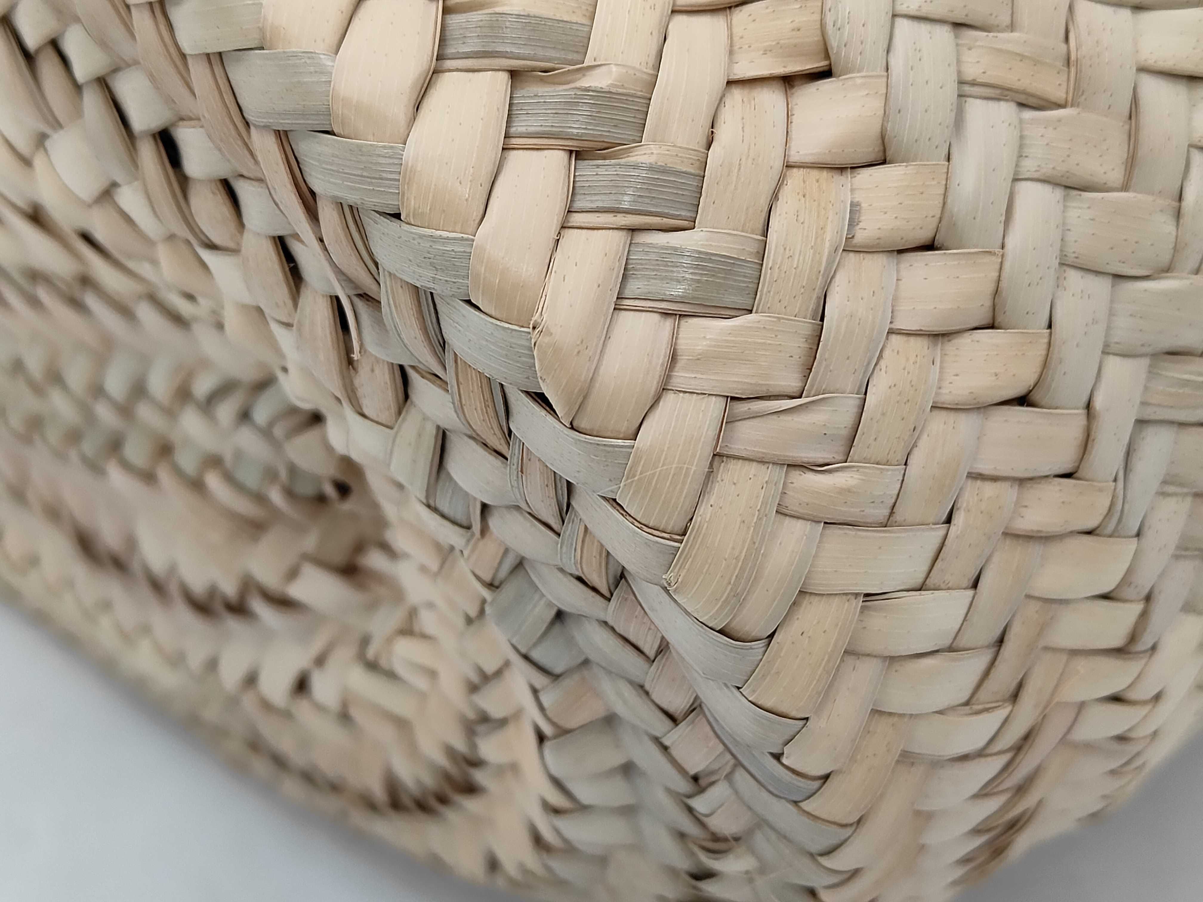 Triomphe Raffia Basket Bag — view 8