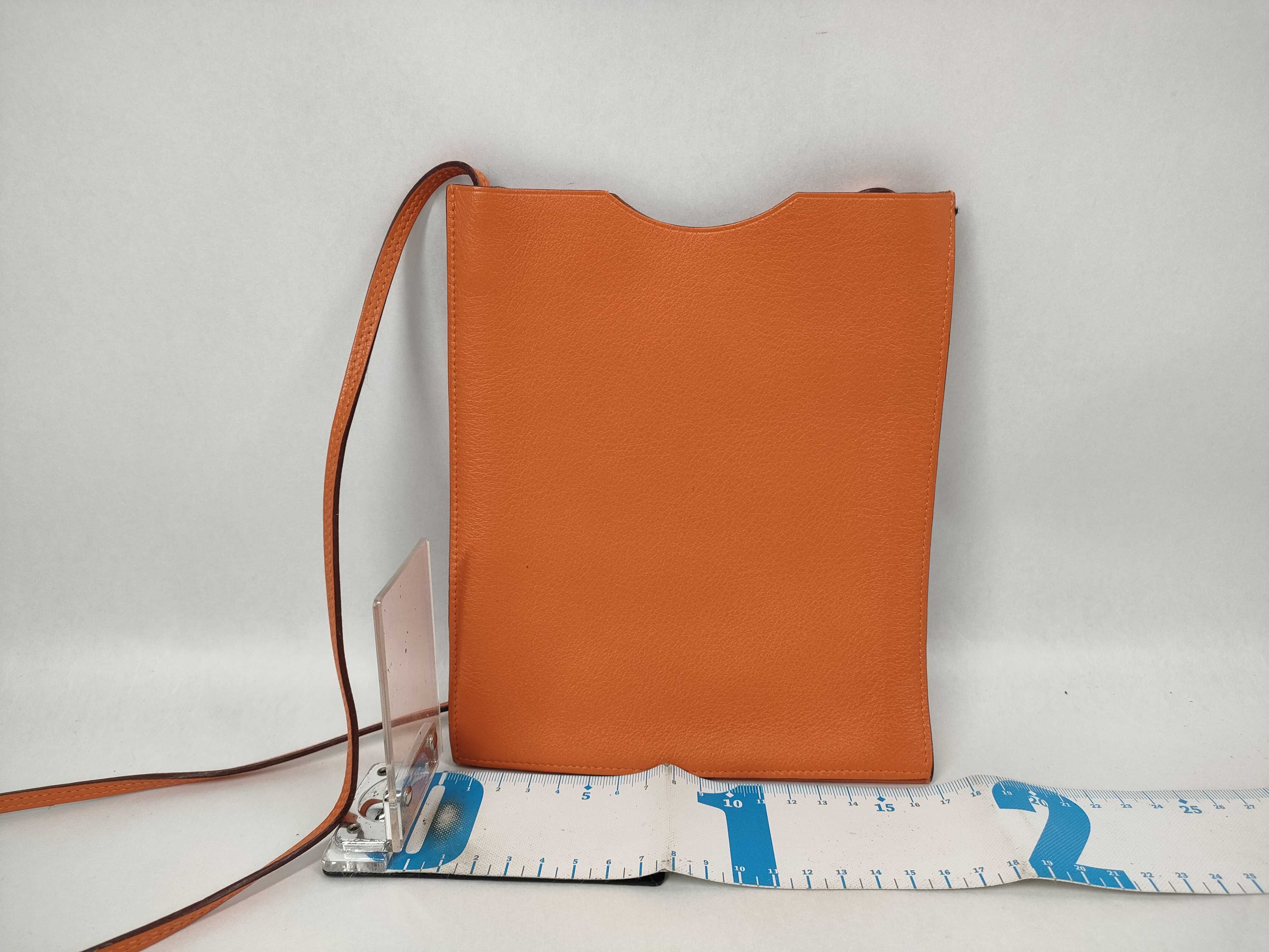 Onimetou 2 Veau Swift Orange Shoulder Bag — view 2