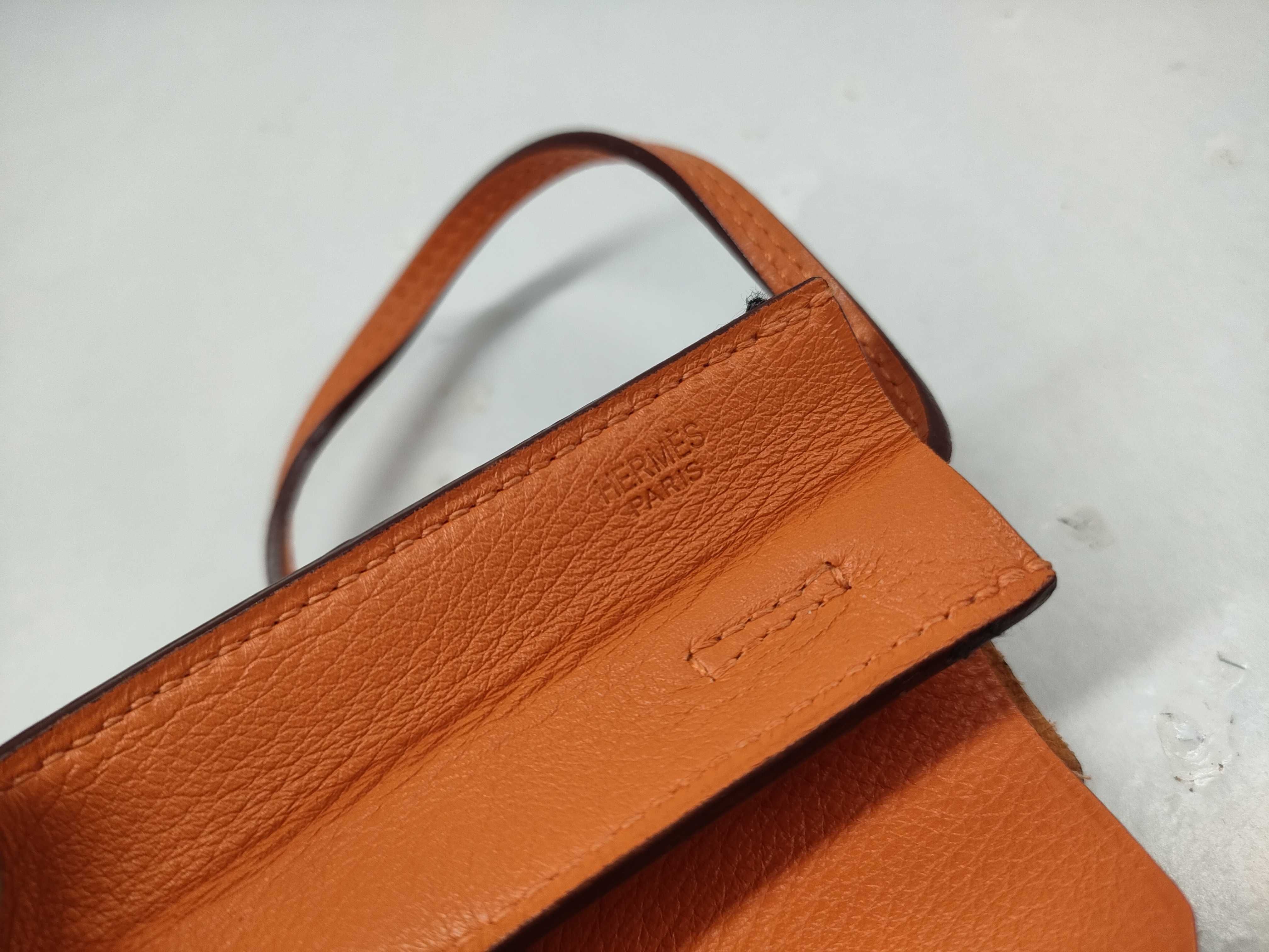 Onimetou 2 Veau Swift Orange Shoulder Bag — view 12