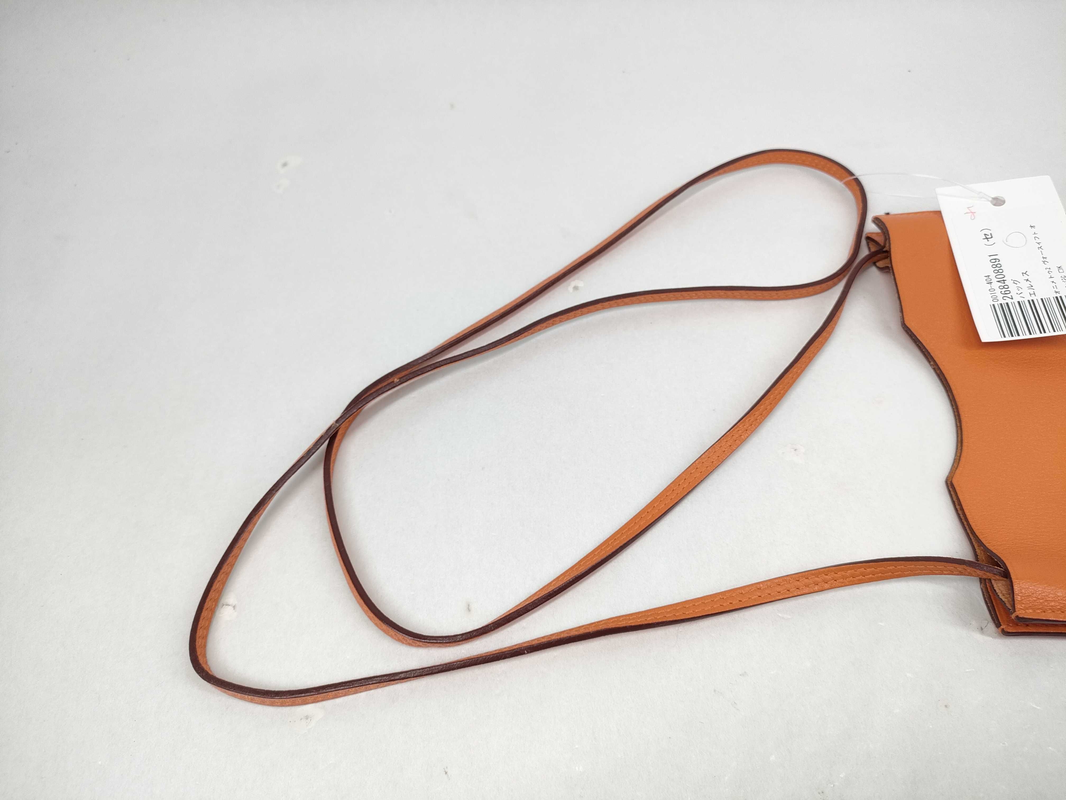 Onimetou 2 Veau Swift Orange Shoulder Bag — view 6