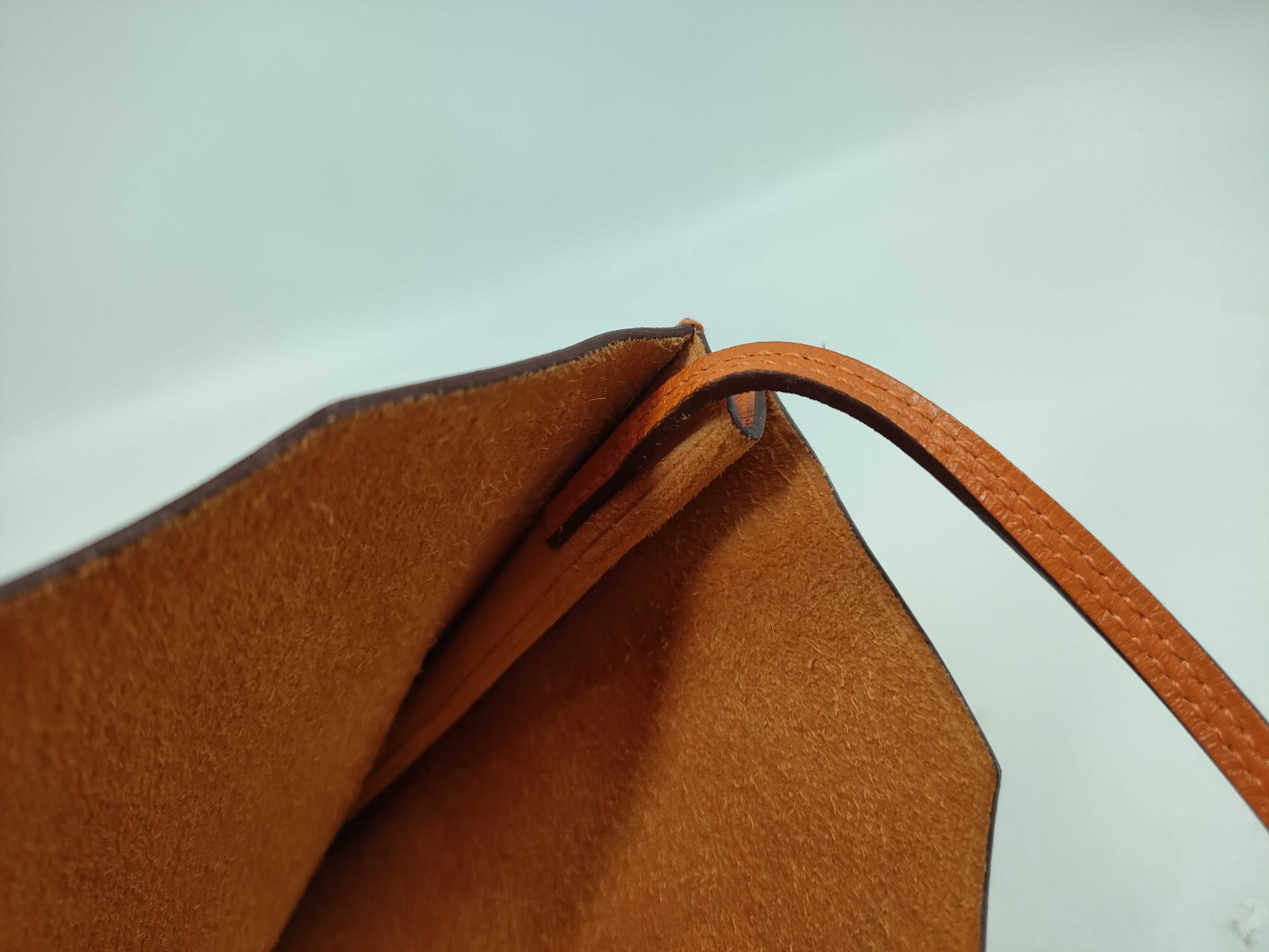 Onimetou 2 Veau Swift Orange Shoulder Bag — view 9