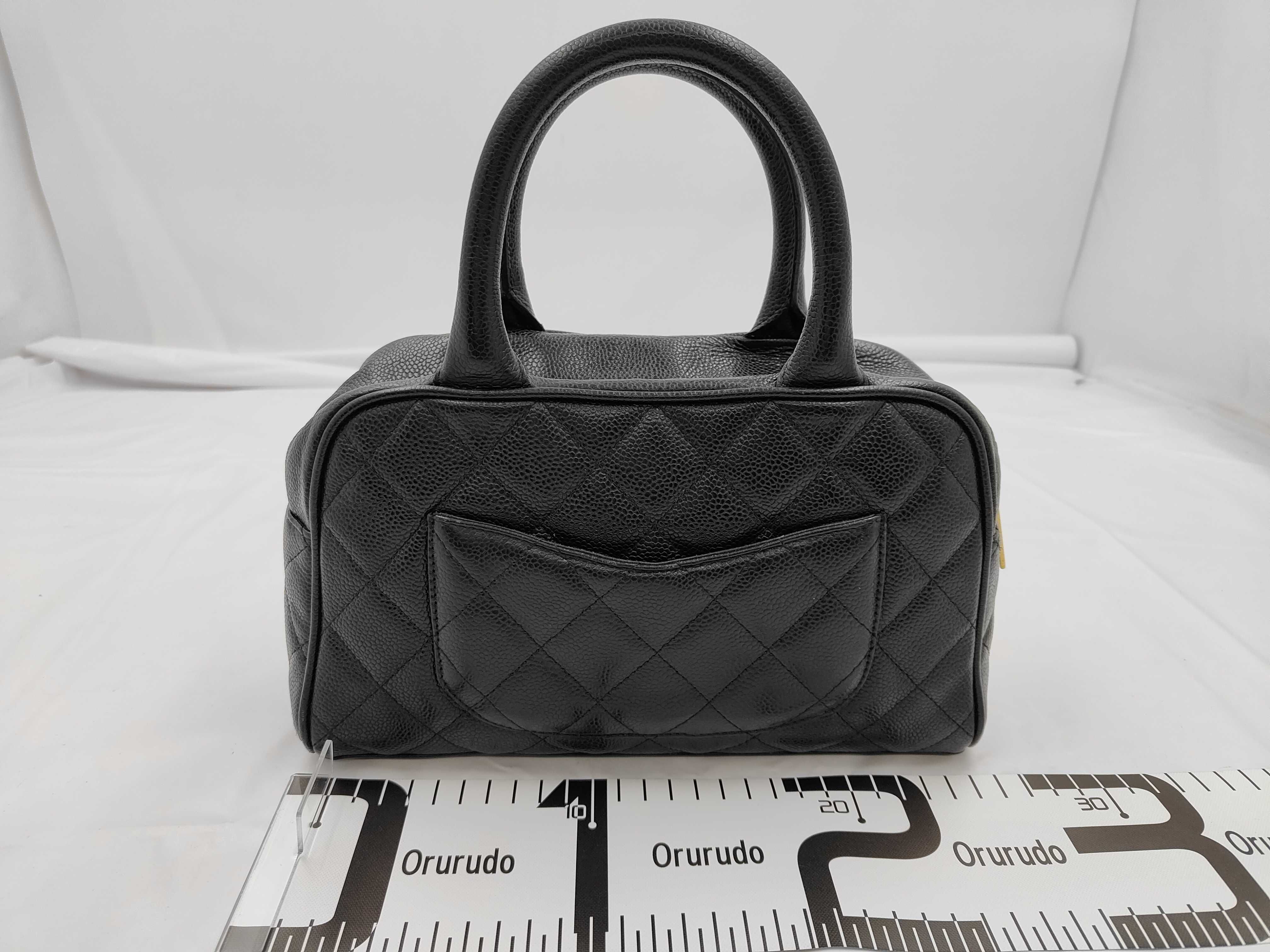 Caviar Skin Black Handbag — view 2