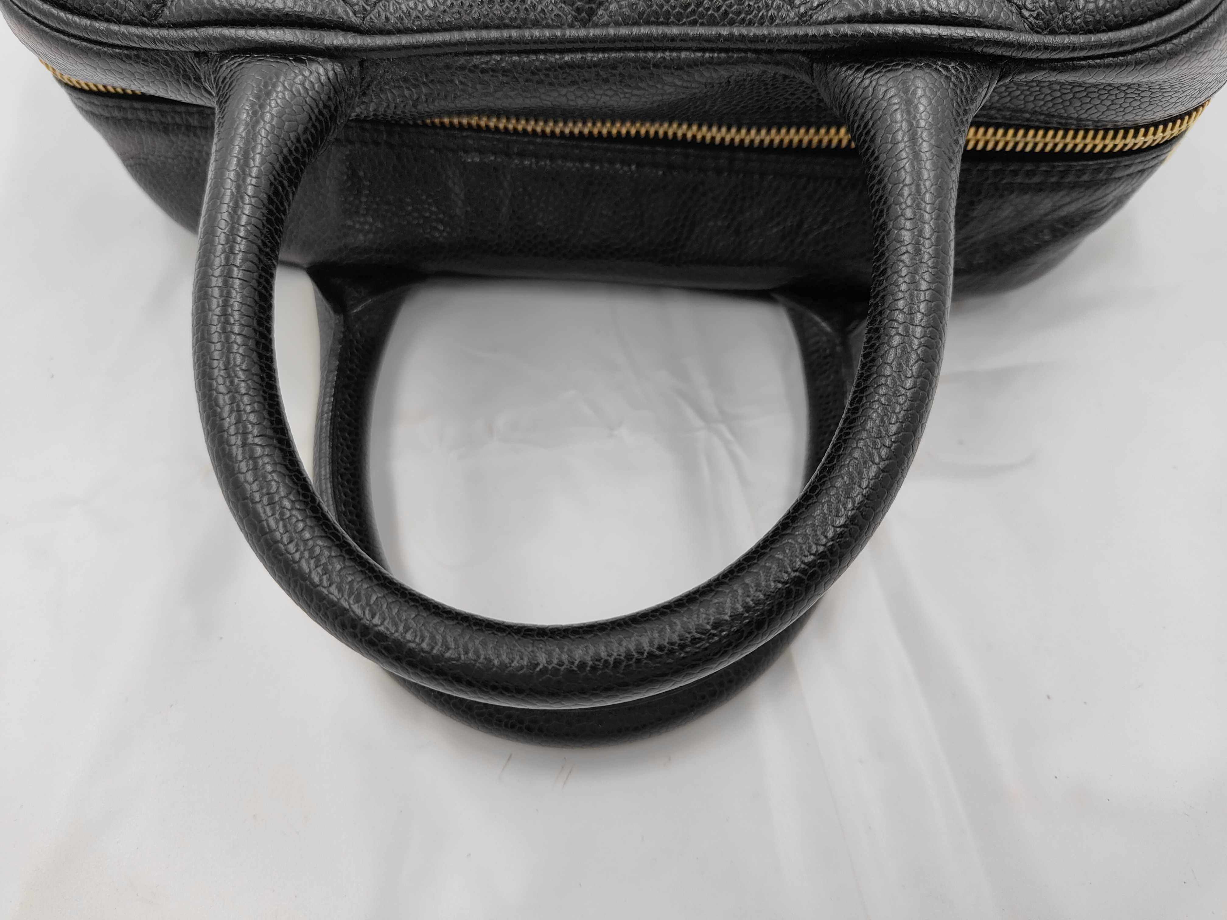 Caviar Skin Black Handbag — view 3