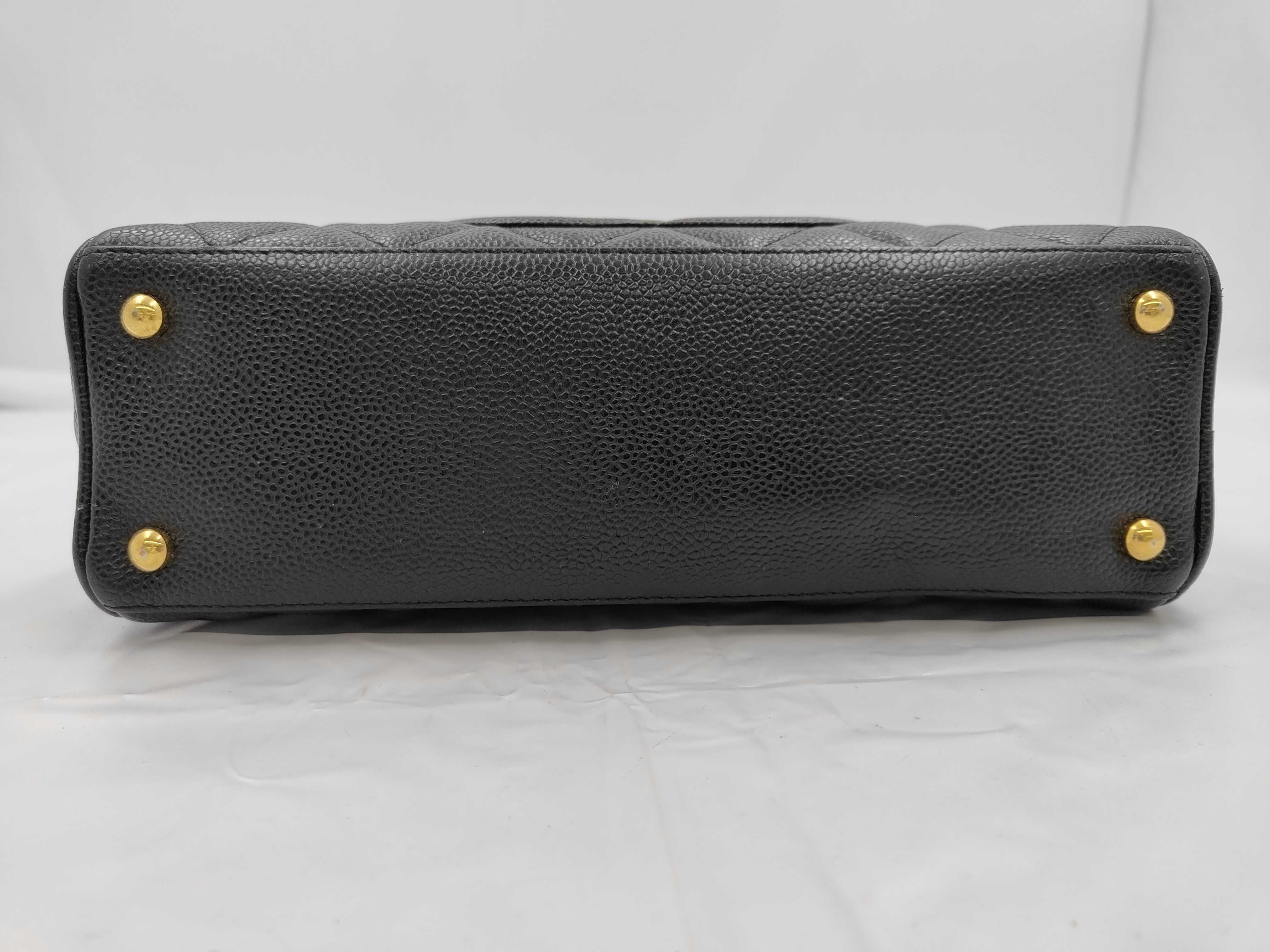 Caviar Skin Black Handbag — view 6