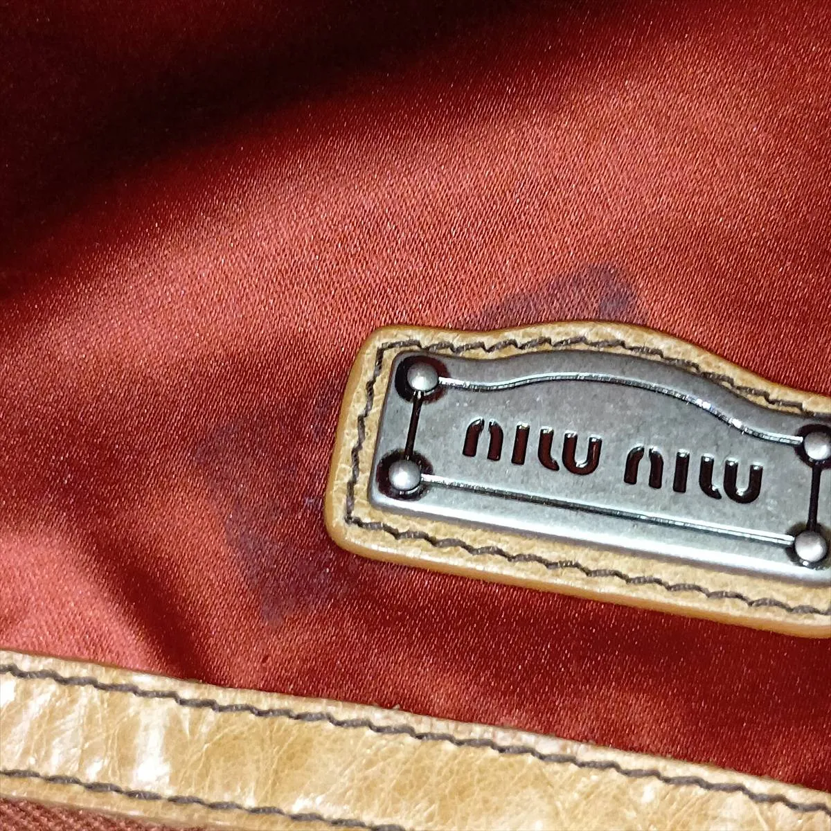 Leather 2-Way Shoulder Bag, Brown — view 13