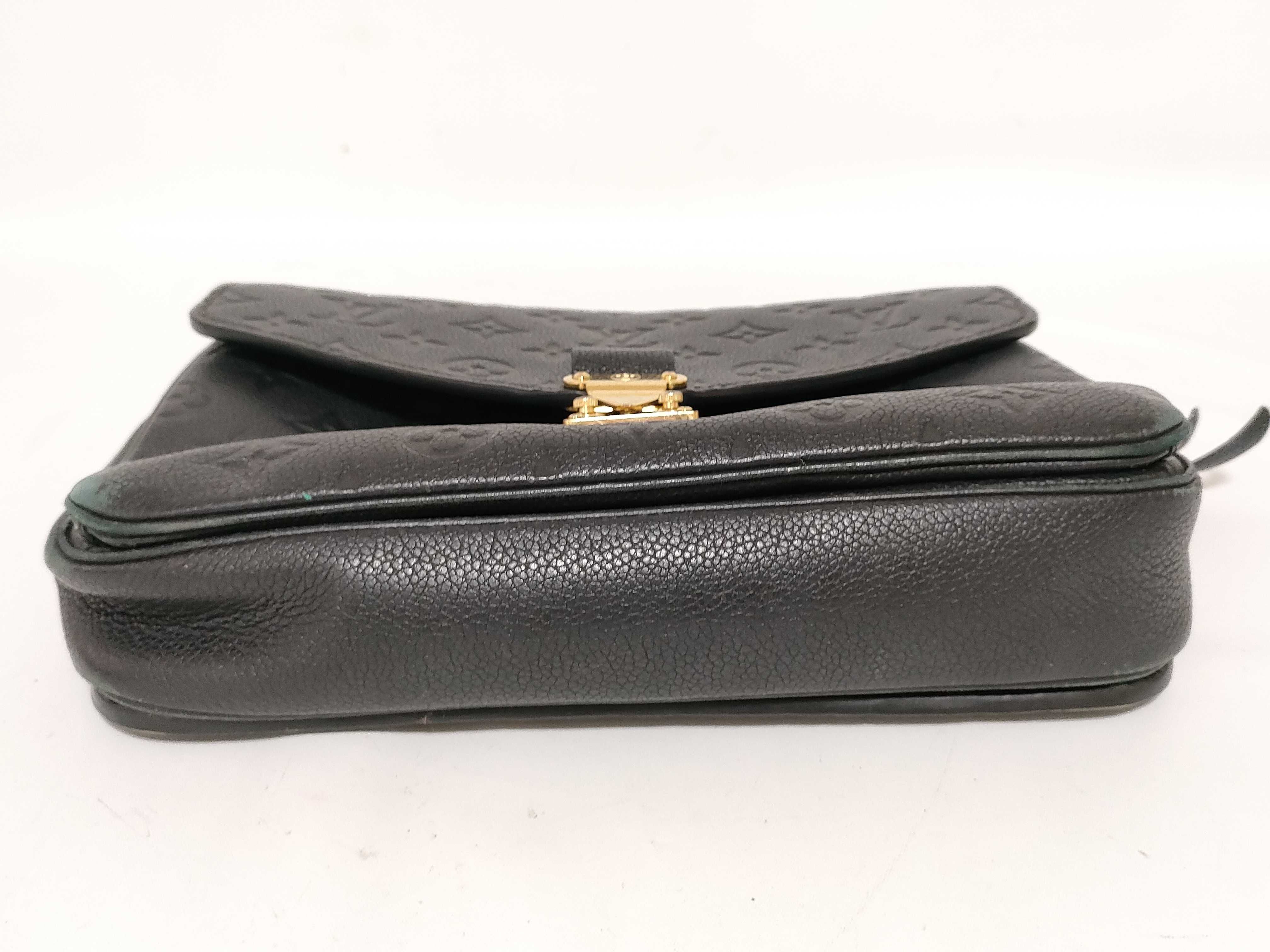 Monogram Empreinte Pochette Métis MM M41487 AR1240 Black Handbag (Shoulder strap not included) — view 8