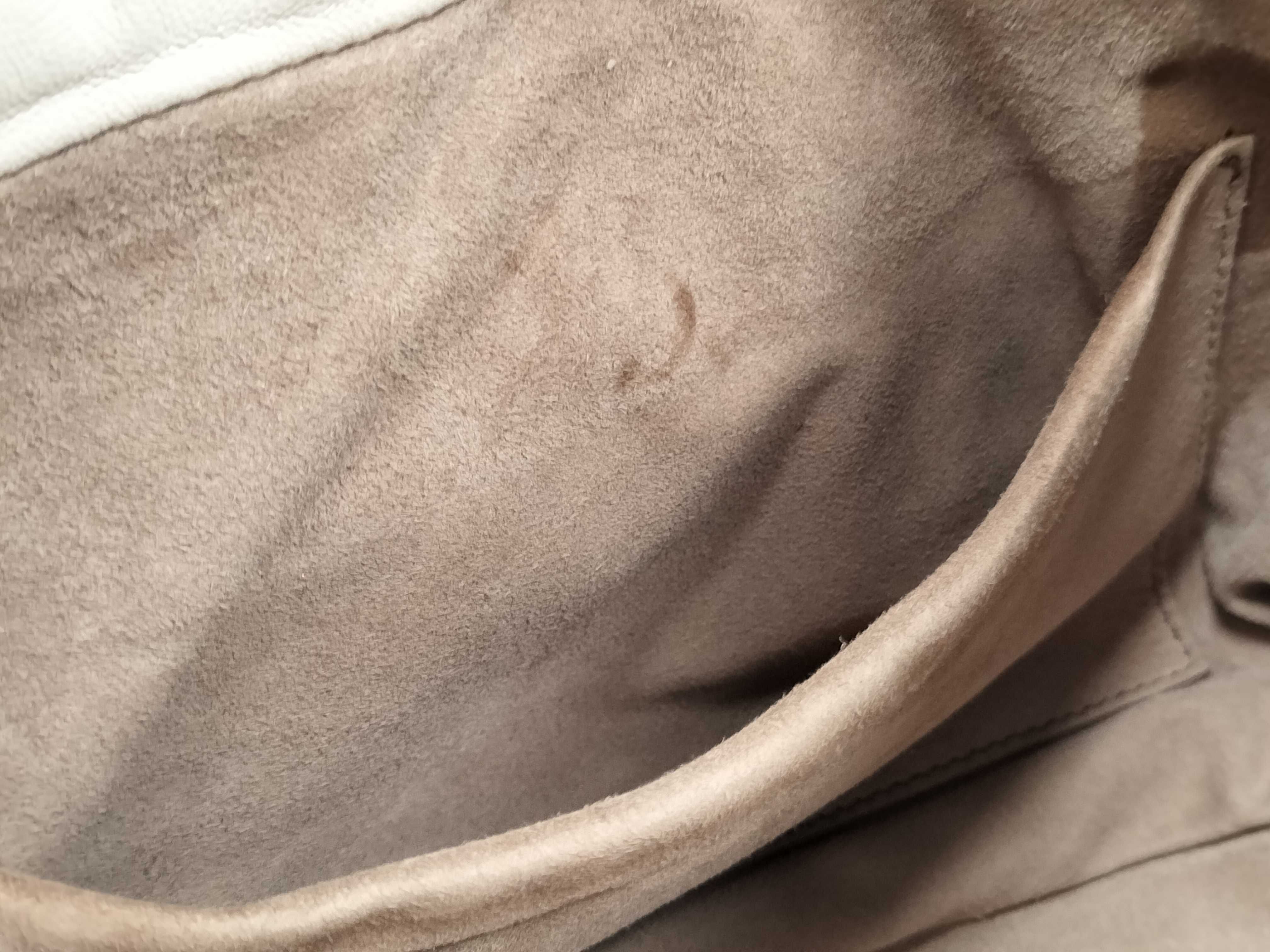 Intrecciato Leather Tote Bag (White) — view 12