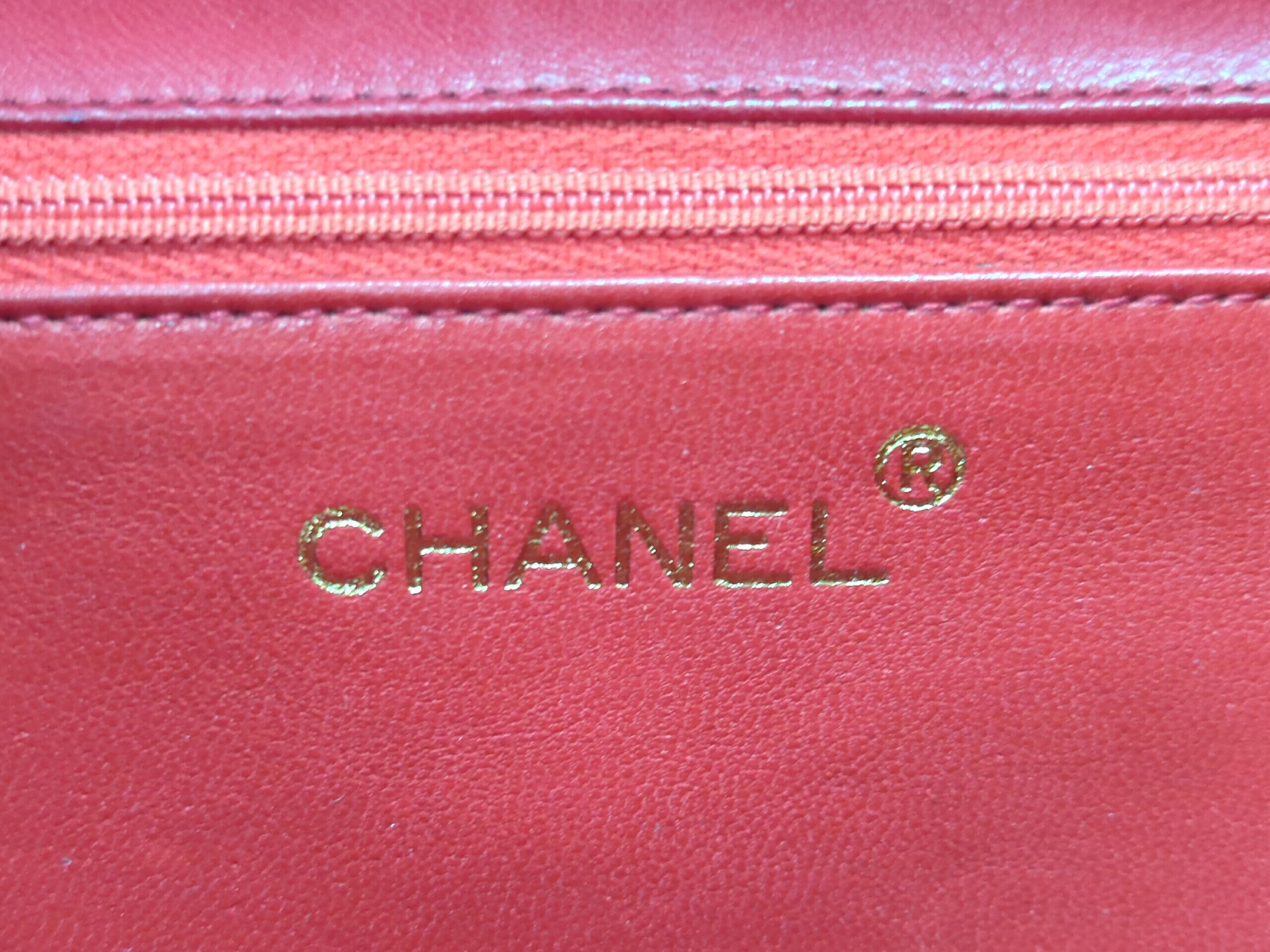 Lambskin Chain Shoulder Bag, Red, Series 1 — view 12