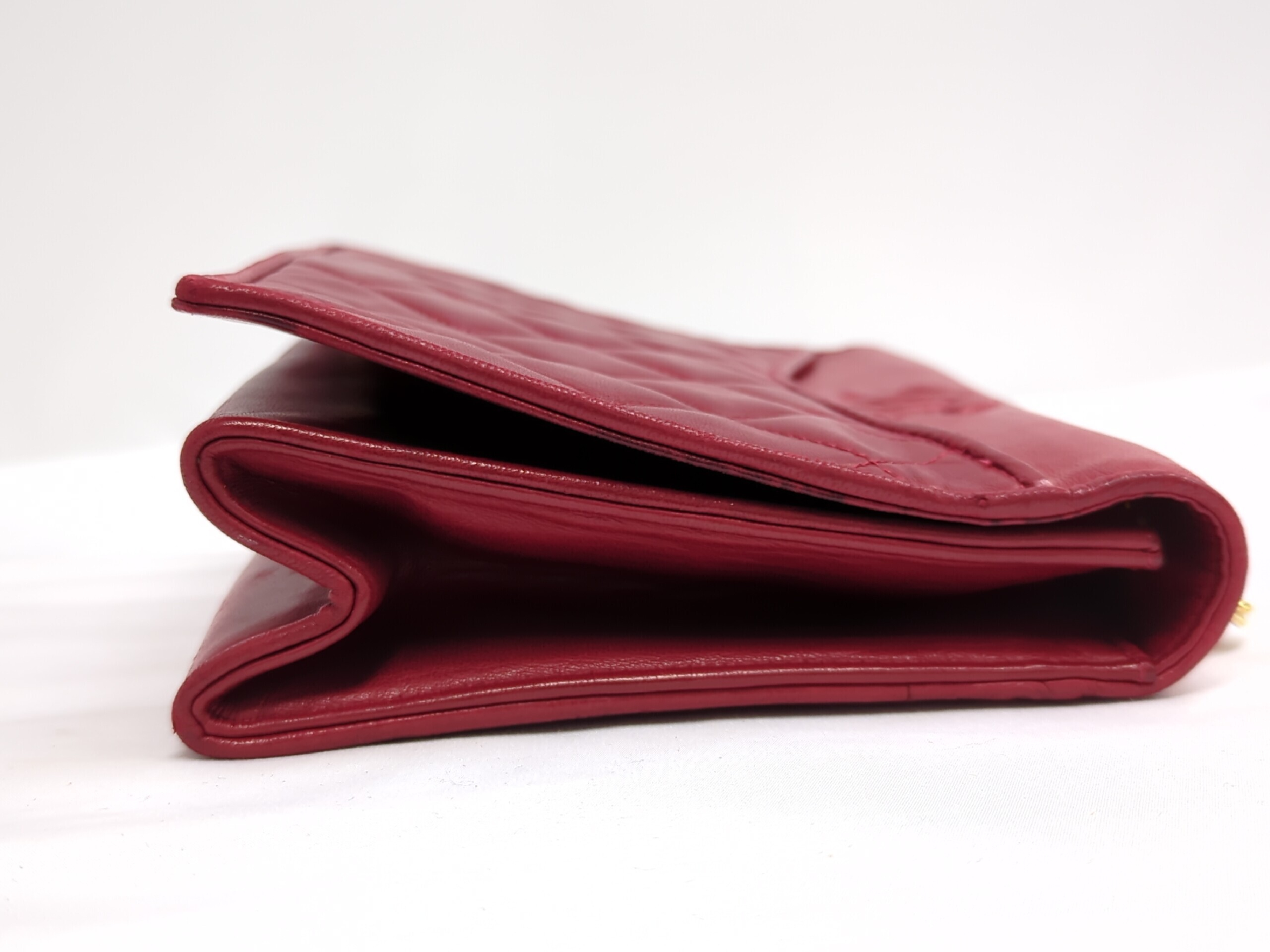 Lambskin Chain Shoulder Bag, Red, Series 1 — view 7