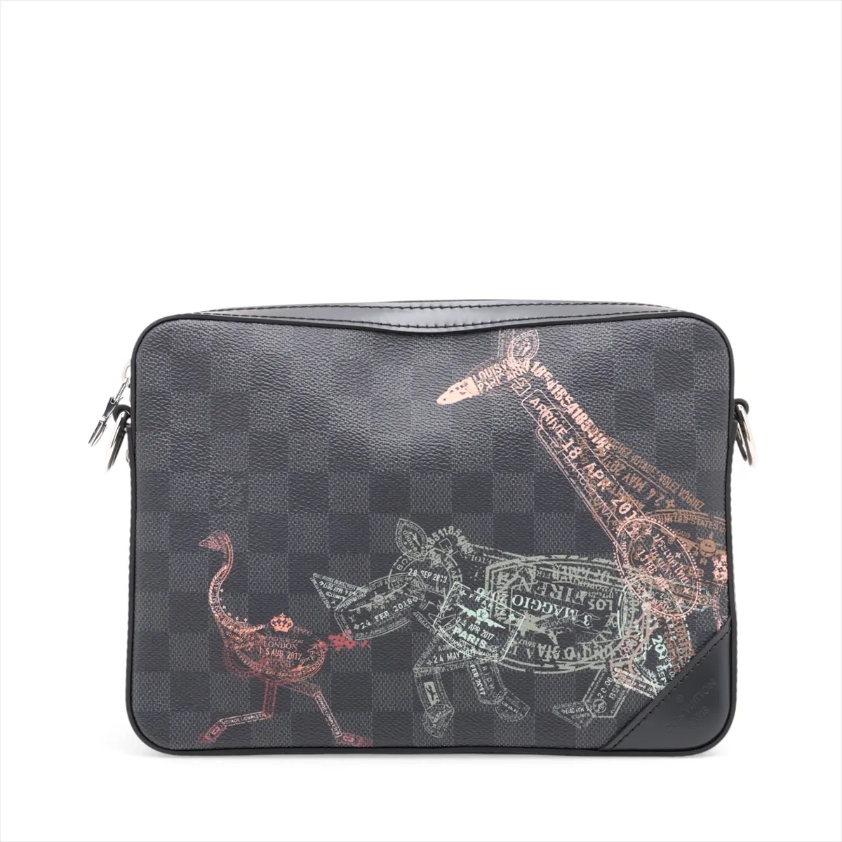 Damier Graphite Trio Messenger N58040 Black (RFID detected) — view 3
