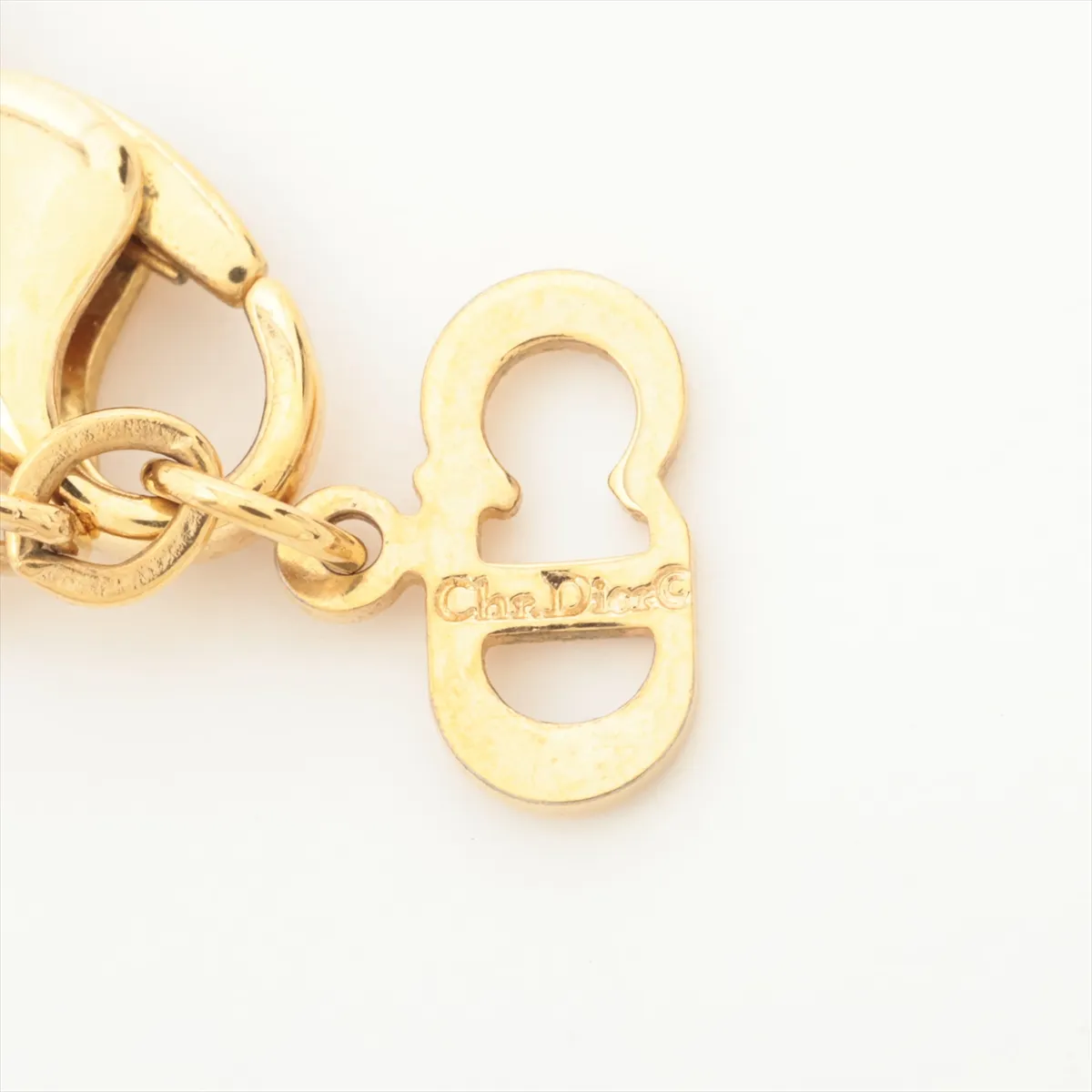 Logo Necklace GP x Rhinestone Gold — view 5