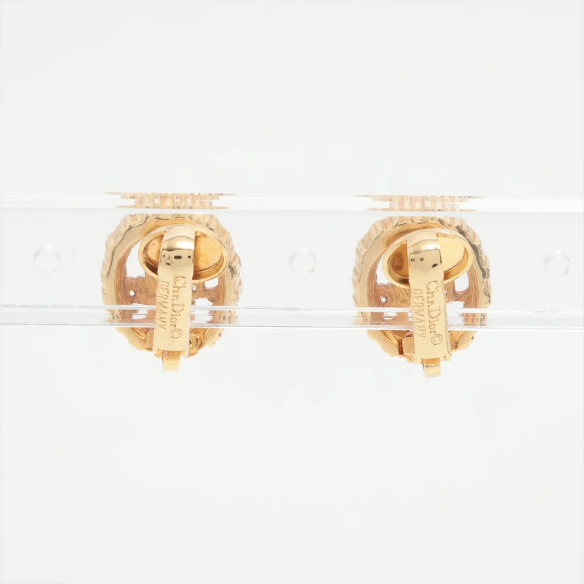 Logo Necklace GP x Rhinestone Gold — view 8