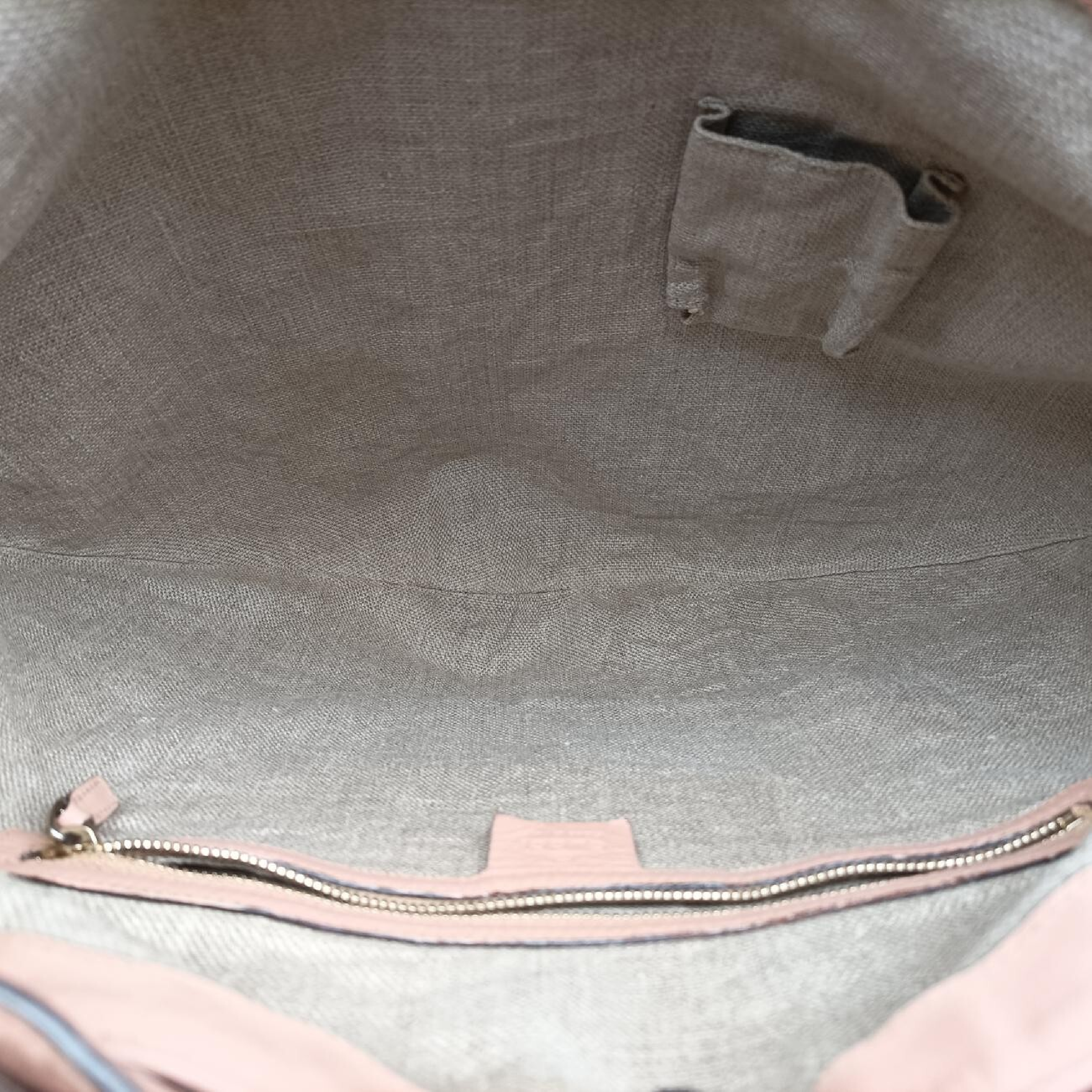 Flora Wave Hobo Blue x White Canvas x Leather 170014 A0502006 Handbag — view 6