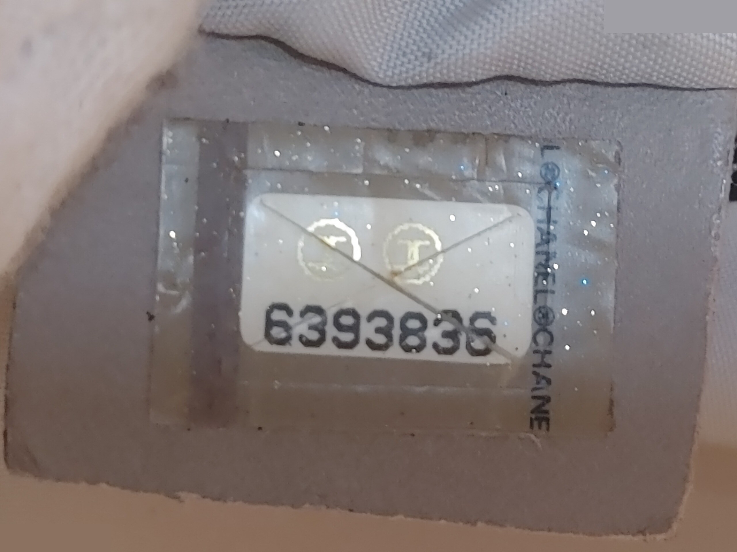 Sports line backpack, with sticker, model number 6, nylon, white. — view 11