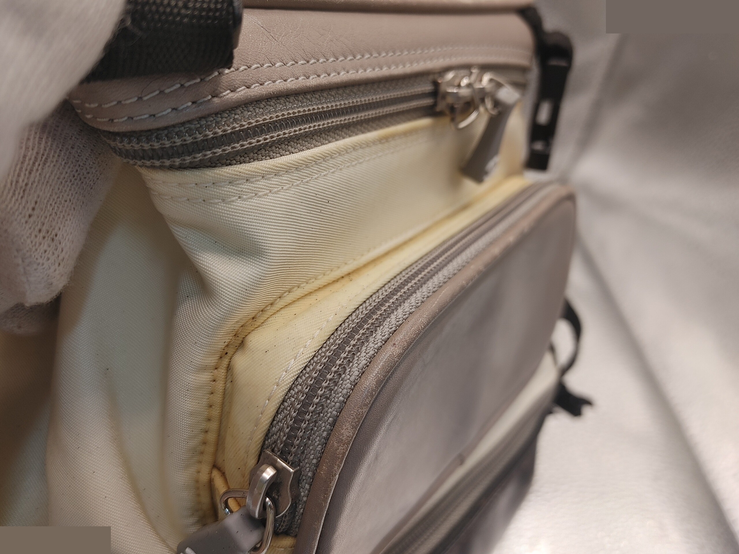 Sports line backpack, with sticker, model number 6, nylon, white. — view 6