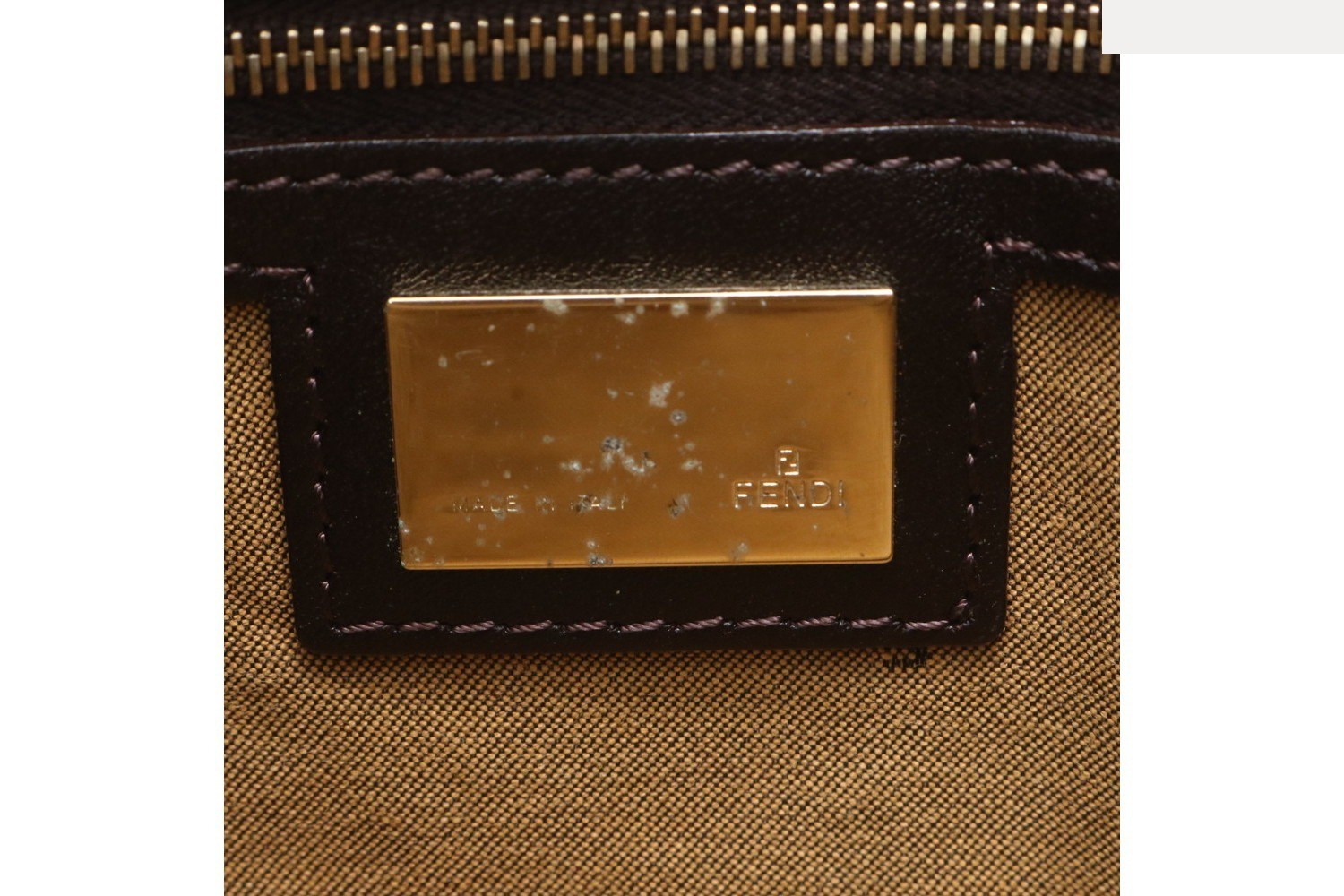 Zucca Leather Canvas Shoulder Bag — view 8