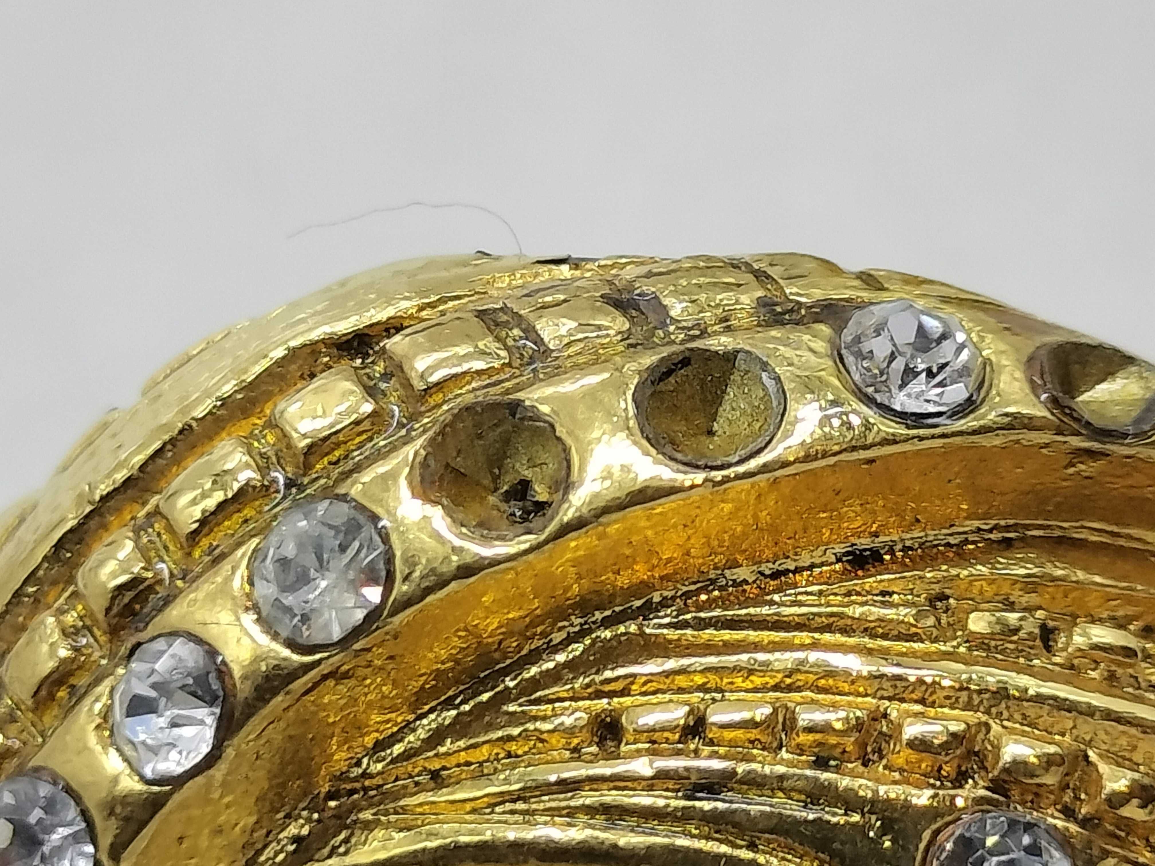 GP Faux Pearl x Rhinestone Earrings, Gold Earrings — view 10