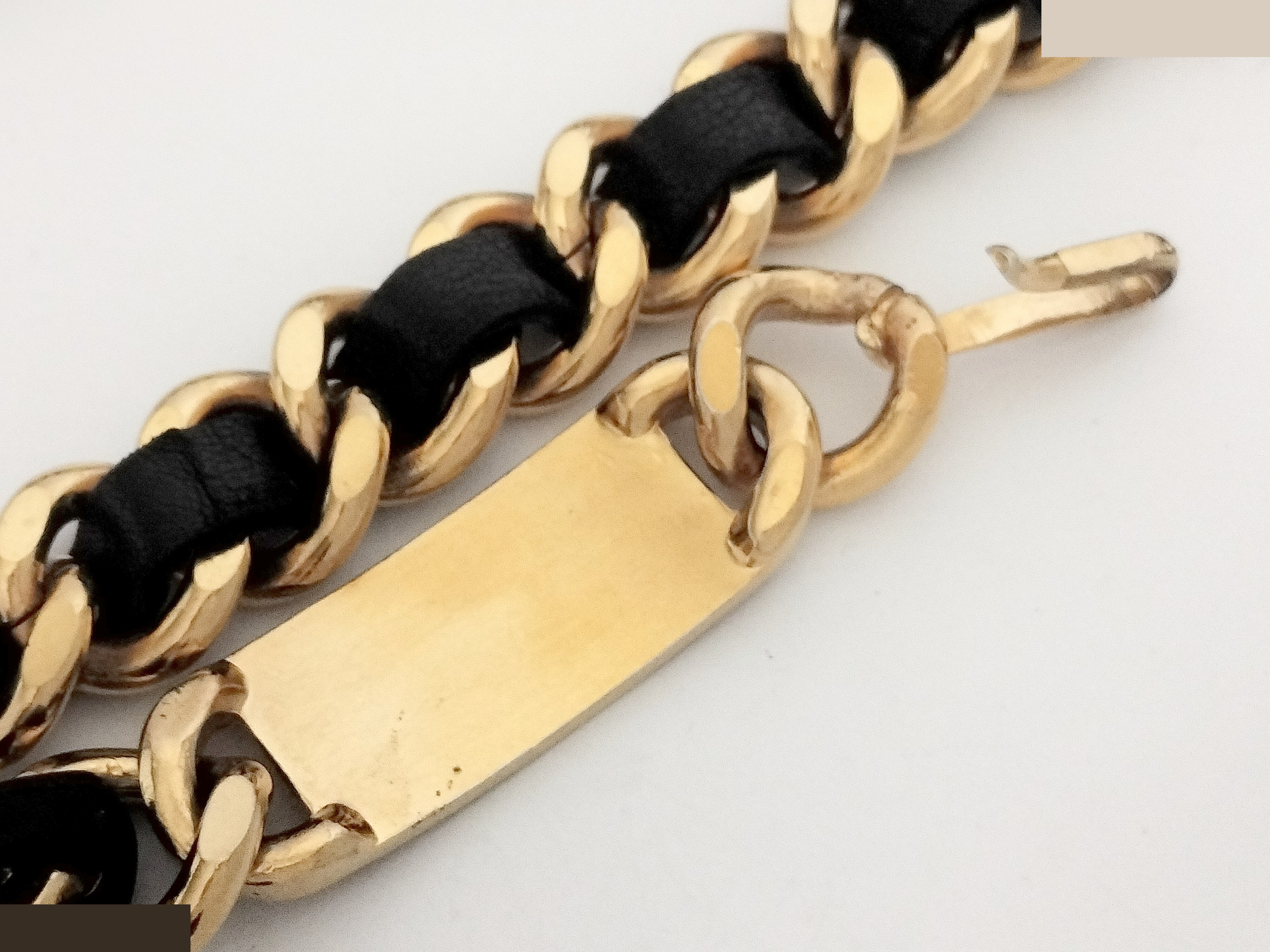 Coco Leather Gold Chain Belt, Chain approx. 80cm — view 4