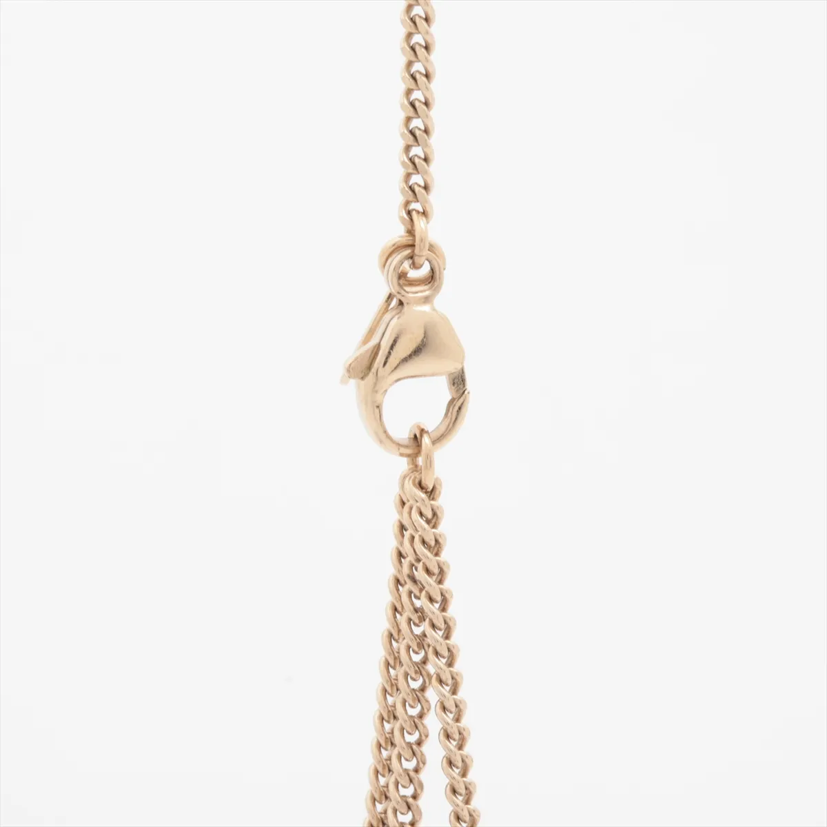 Coco Mark A12A Necklace, GP x Rhinestone, Gold, — view 3