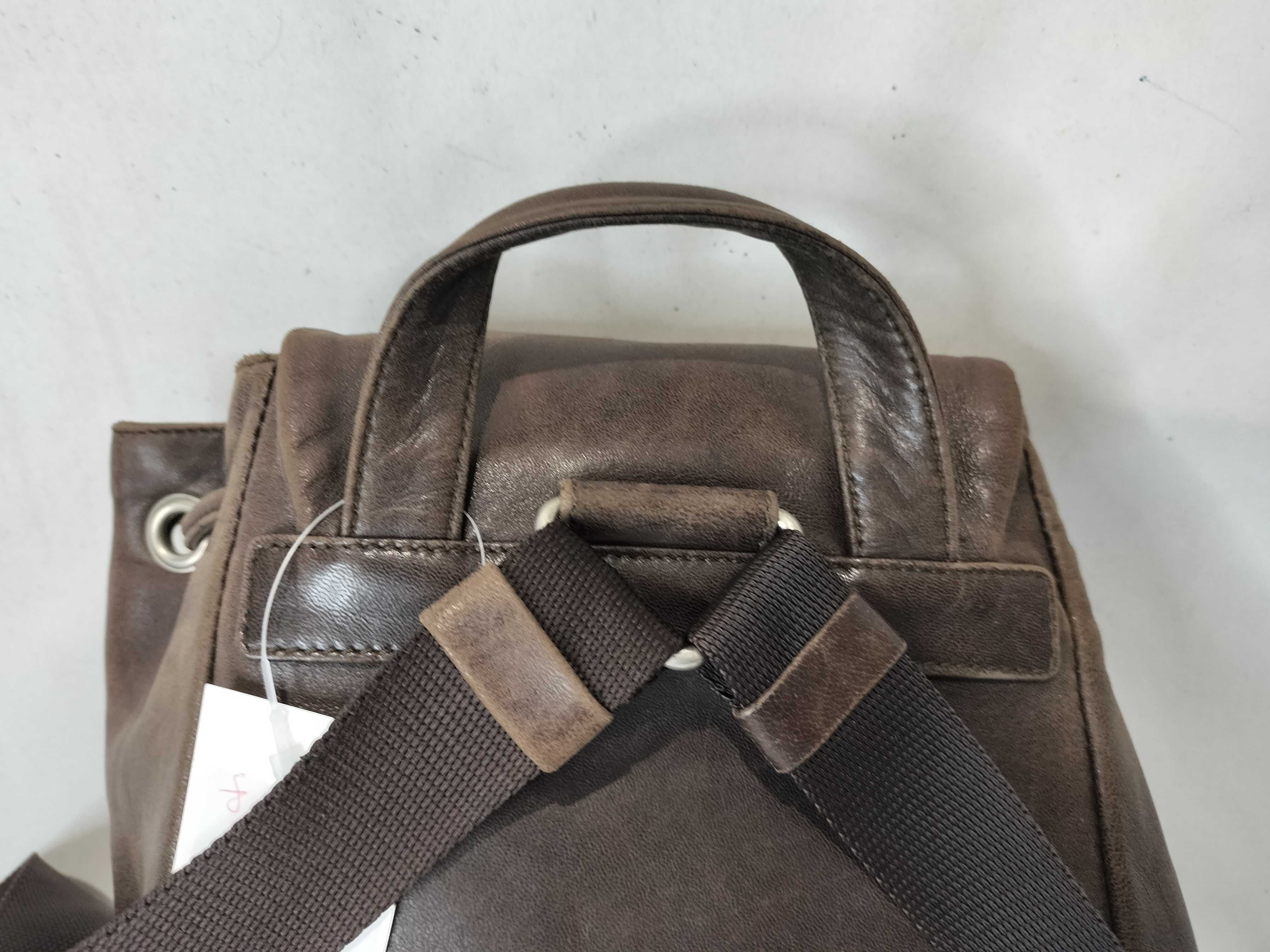 All-Leather Vintage Backpack Rucksack — view 4