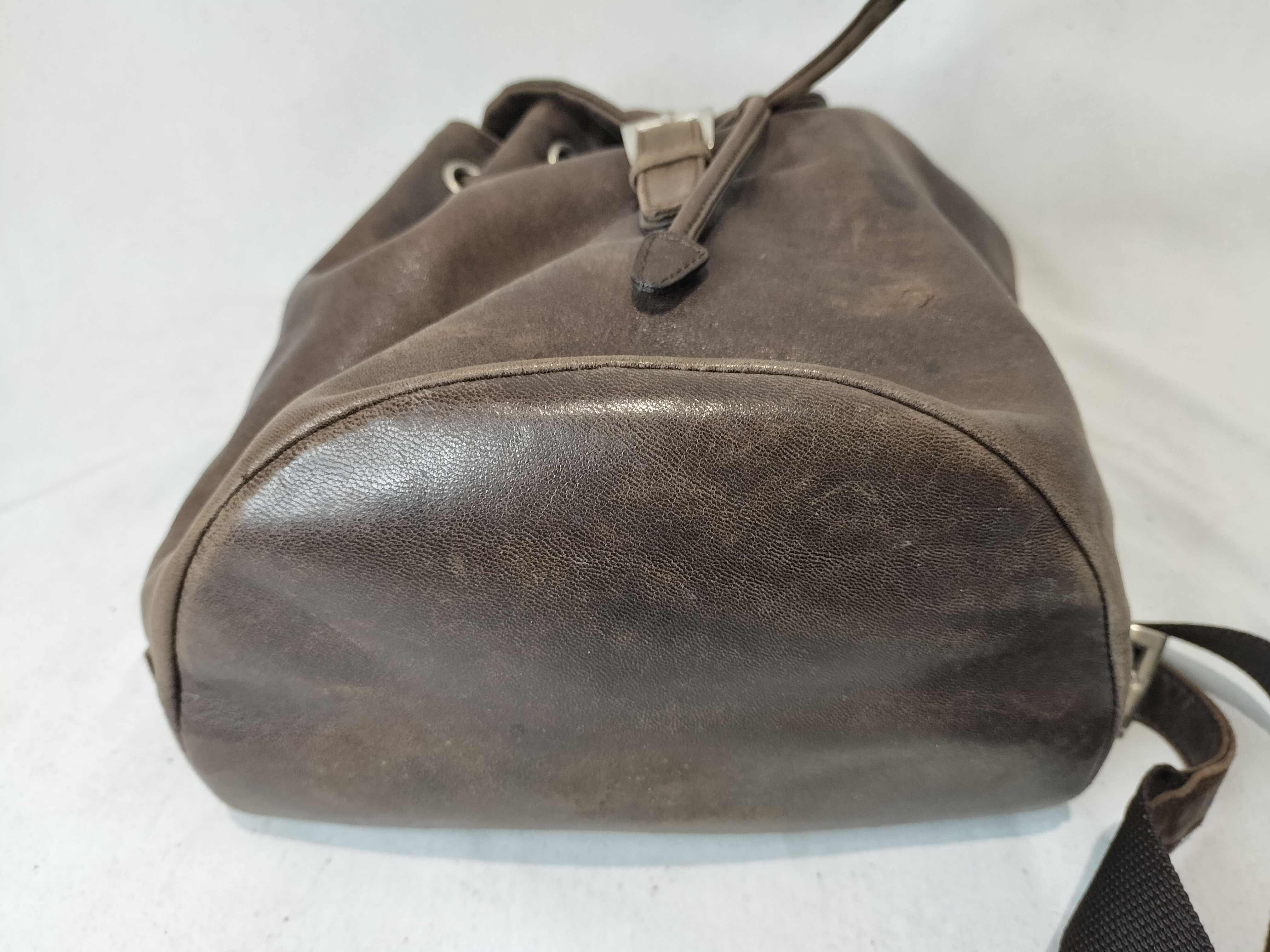 All-Leather Vintage Backpack Rucksack — view 8