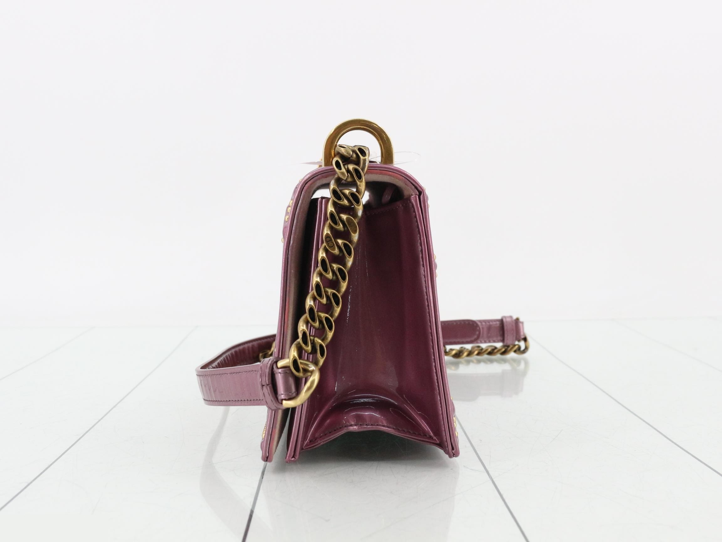 Diorama Enamel Studded Chain Shoulder Bag — view 3