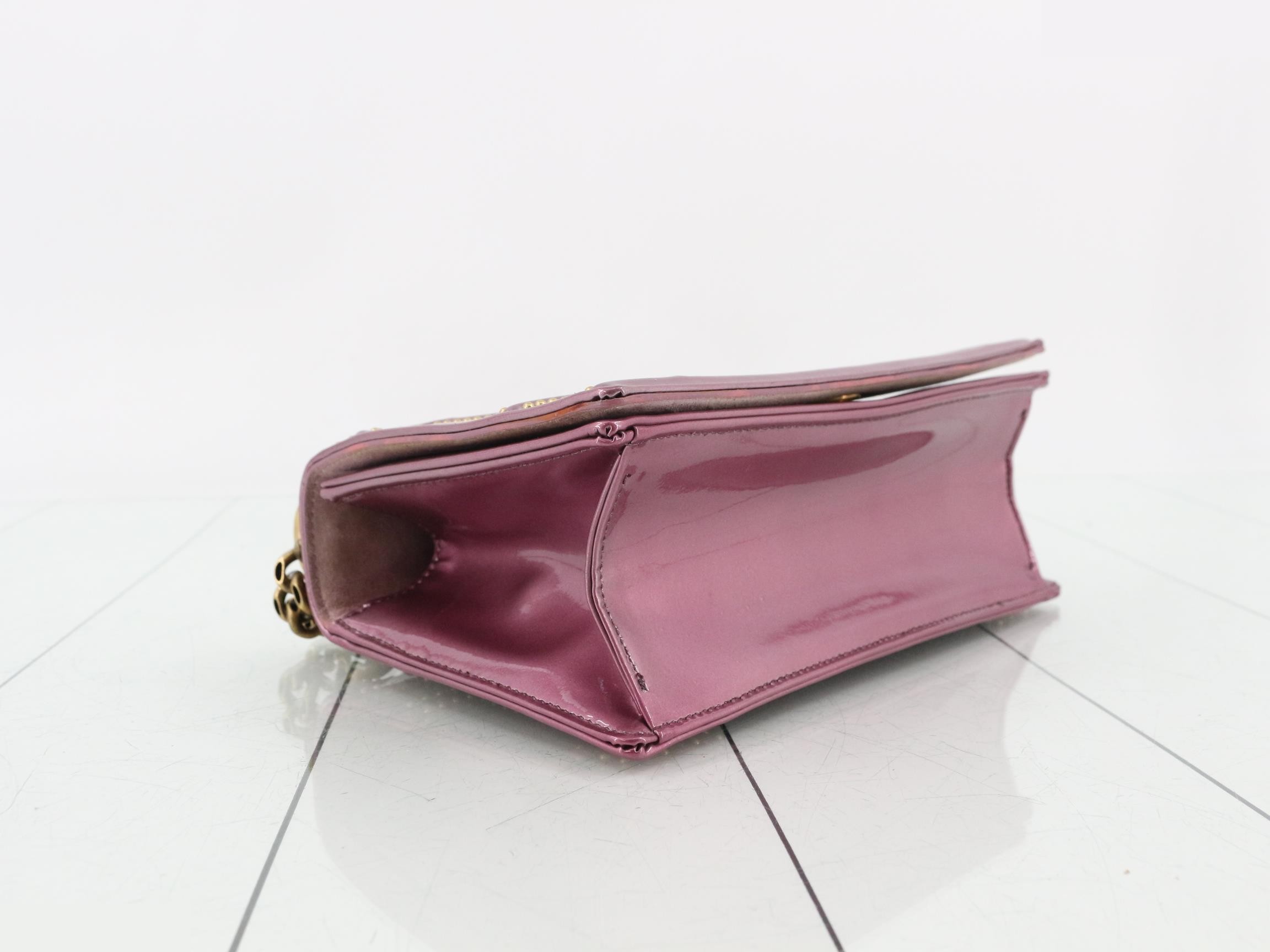 Diorama Enamel Studded Chain Shoulder Bag — view 5