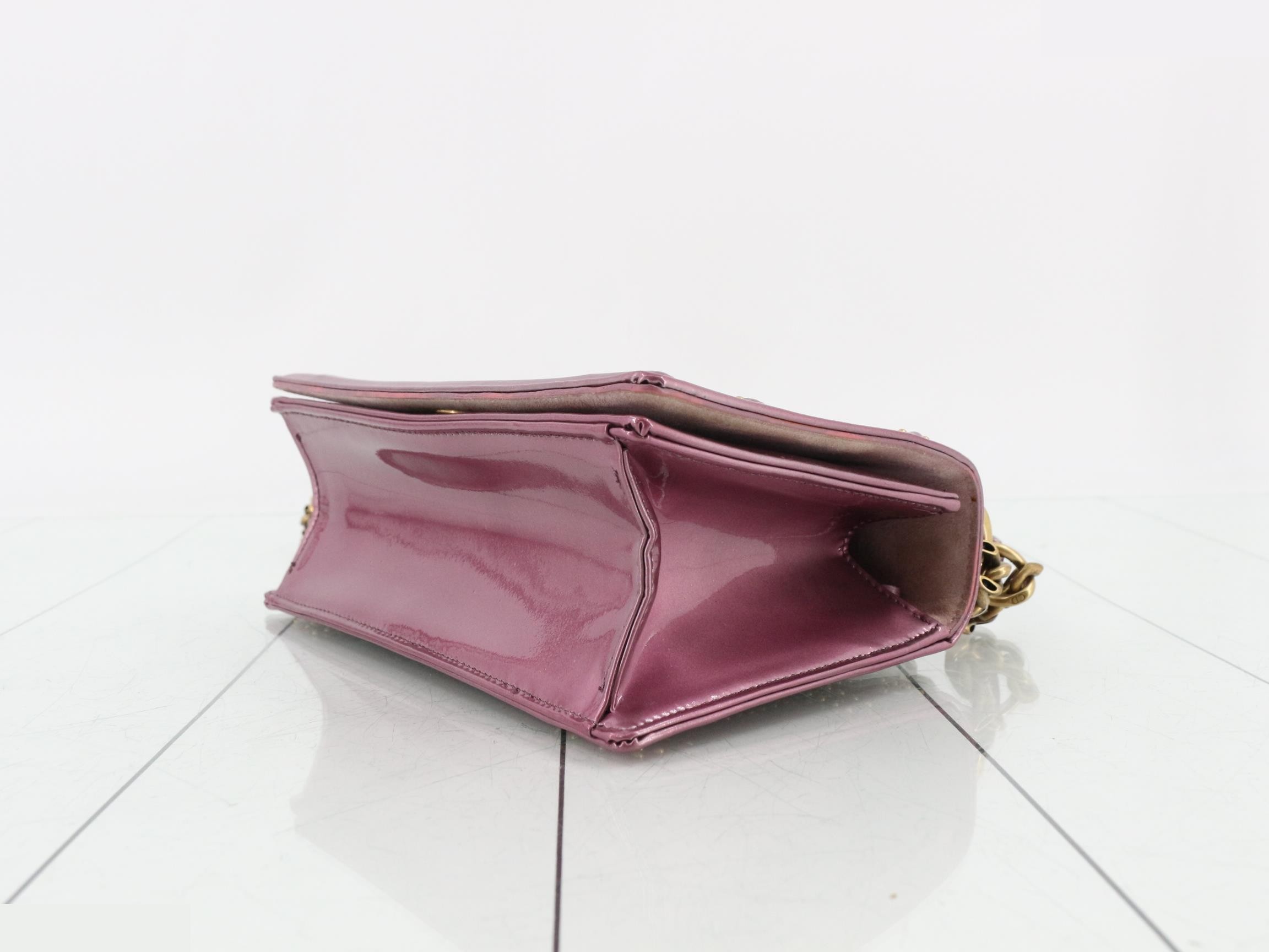 Diorama Enamel Studded Chain Shoulder Bag — view 6