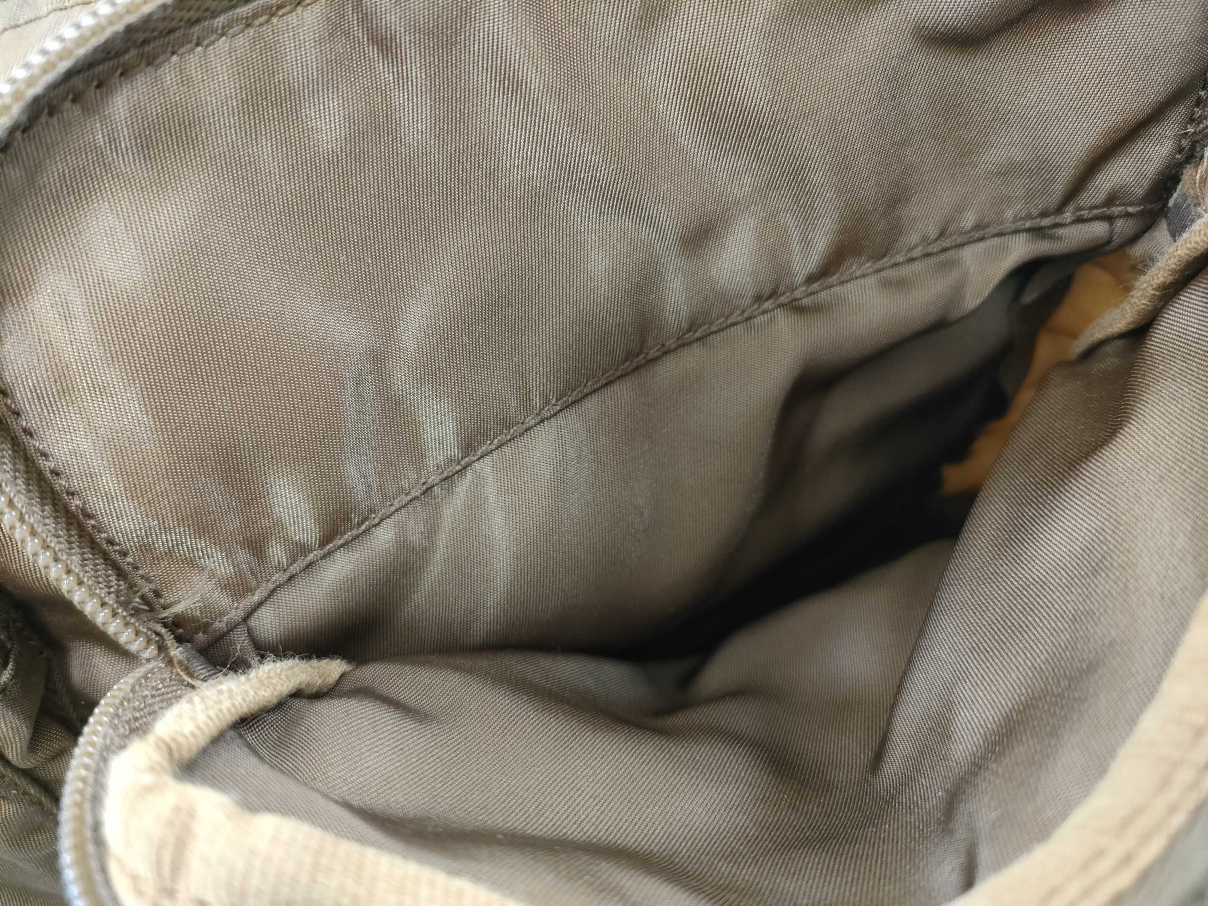 Nylon Messenger Shoulder Bag (Brown) — view 14