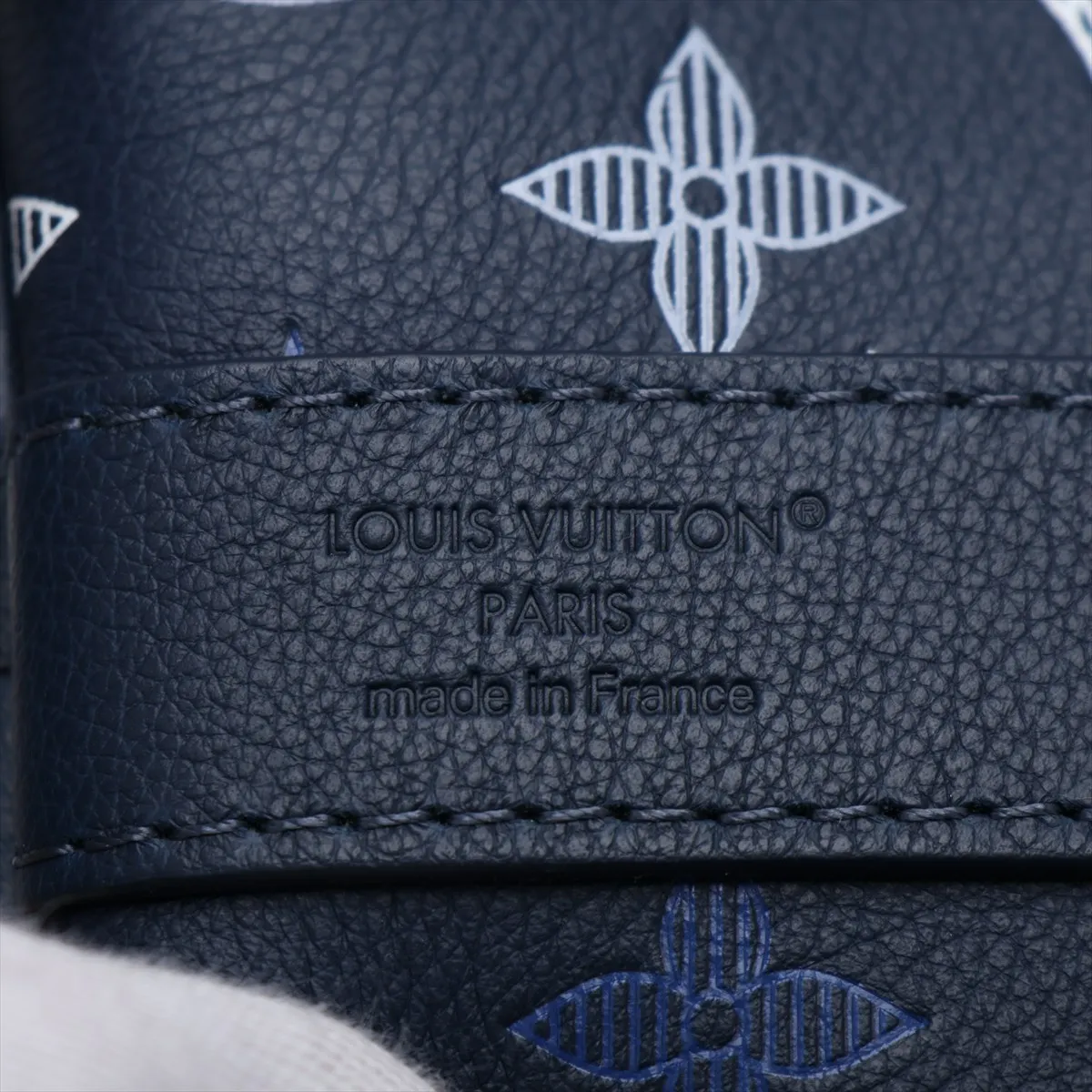 Monogram Shadow Keepall Bandoulière 50 M28836 Navy (RFID detected) — view 11