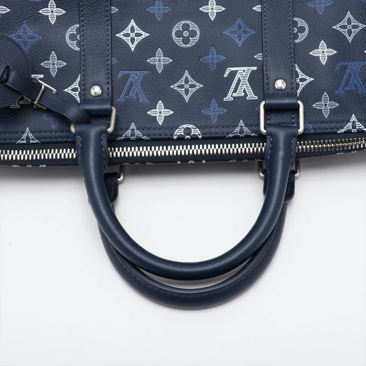 Monogram Shadow Keepall Bandoulière 50 M28836 Navy (RFID detected) — view 5