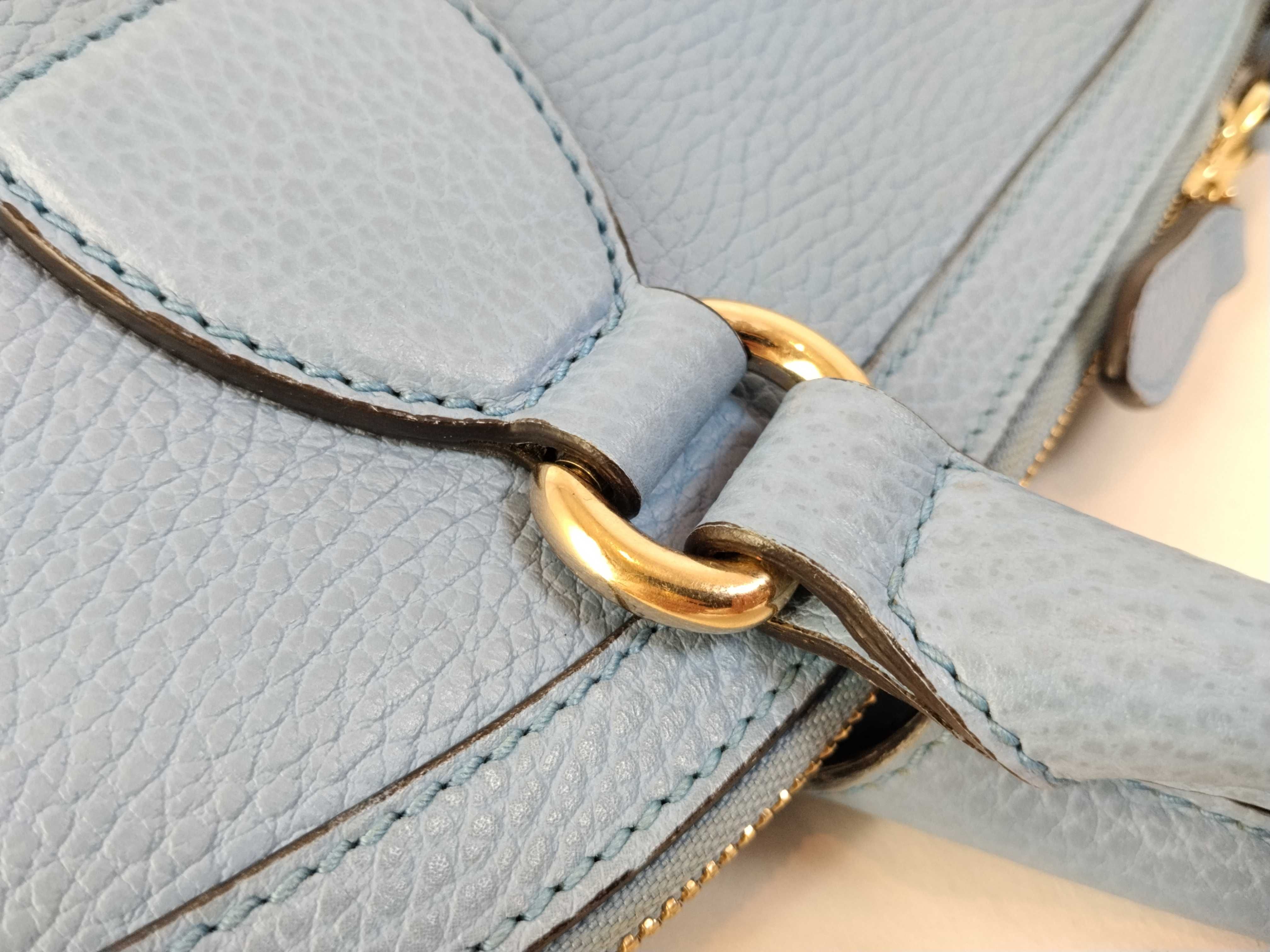 Calfskin Interlocking G Dome Tote Bag (Handbag) — view 5