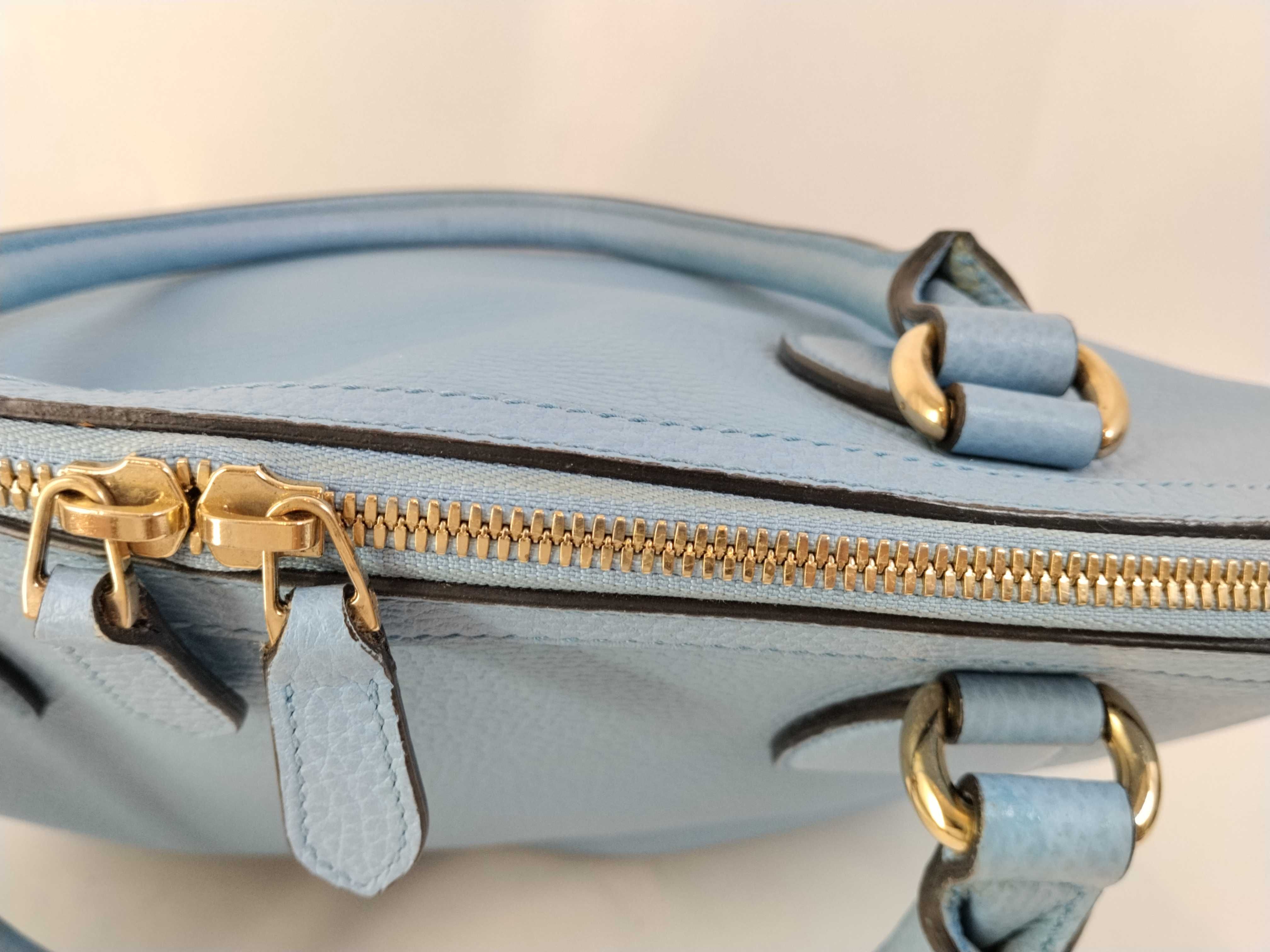 Calfskin Interlocking G Dome Tote Bag (Handbag) — view 8