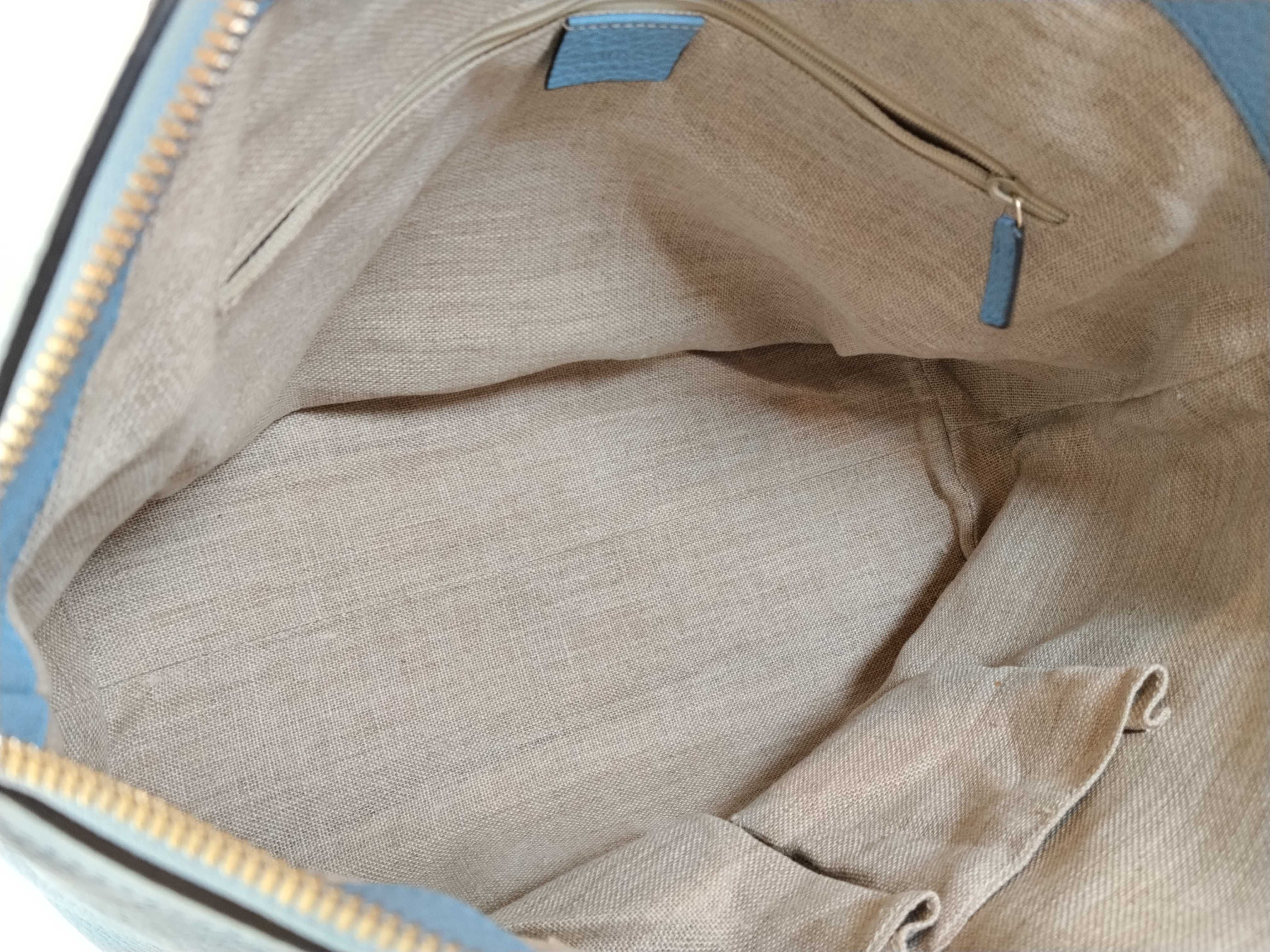 Calfskin Interlocking G Dome Tote Bag (Handbag) — view 9