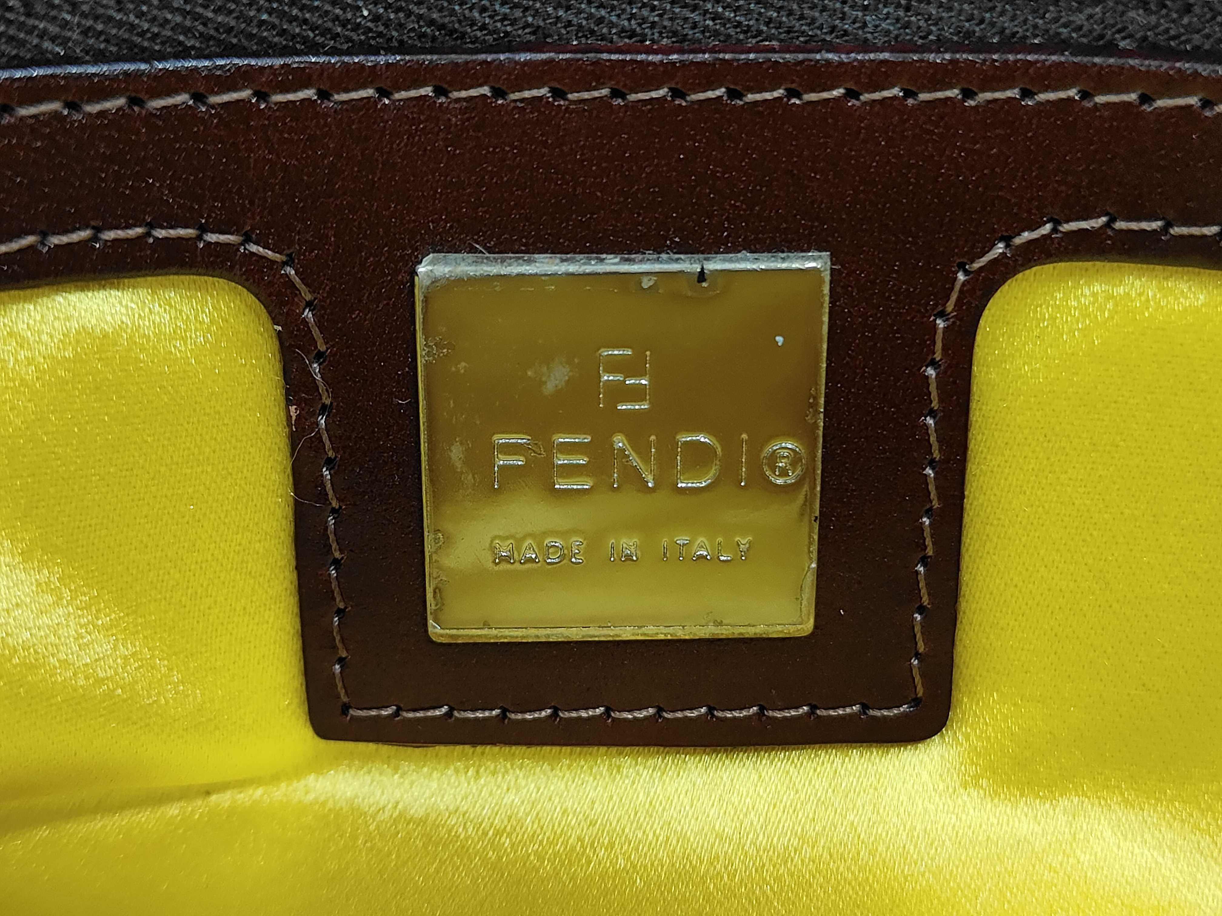 FENDI Wicker Raffia Mamma Bucket Beige Shoulder Bag — view 11