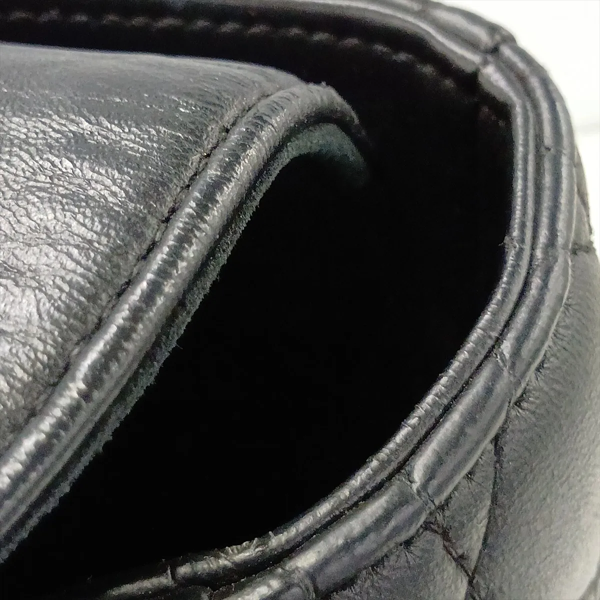 Lady Dior Cannage Large Leather 2-Way Handbag, Black — view 13