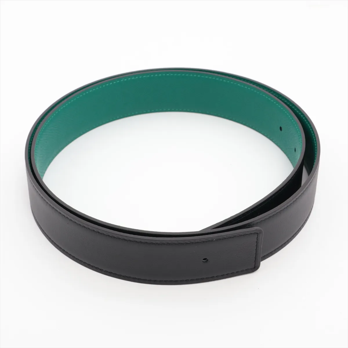 H-belt R:2014 Belt 90 GP x Leather Black x Green — view 4
