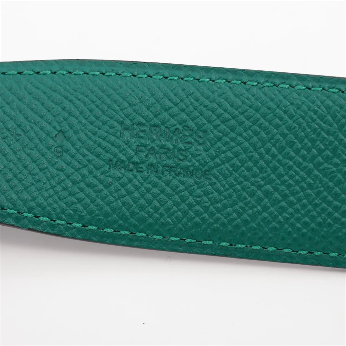 H-belt R:2014 Belt 90 GP x Leather Black x Green — view 8